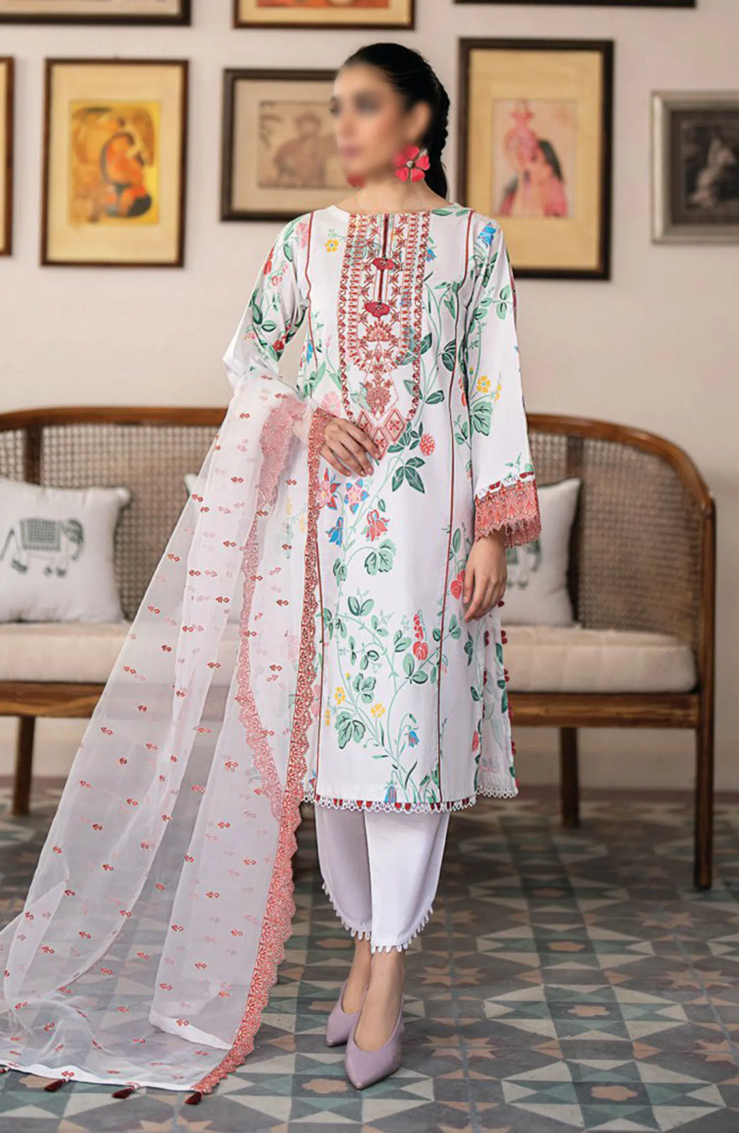 Xenia Formals Summer Soiree Unstitched Lawn Collection 2024 - D 07 PAULO