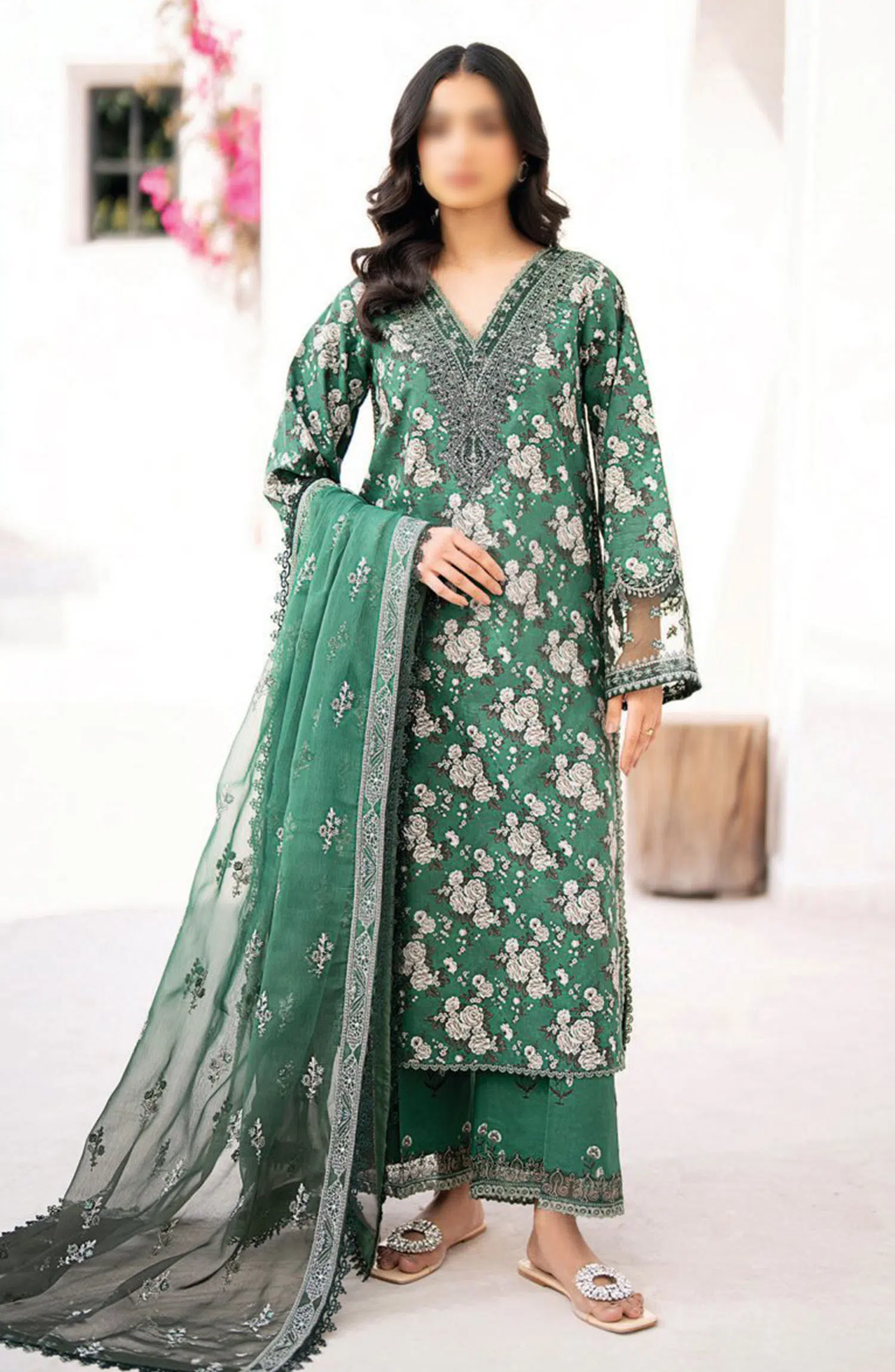 Xenia Formals Summer Soiree Unstitched Lawn Collection 2024 - D 11 TAAMASI HARA
