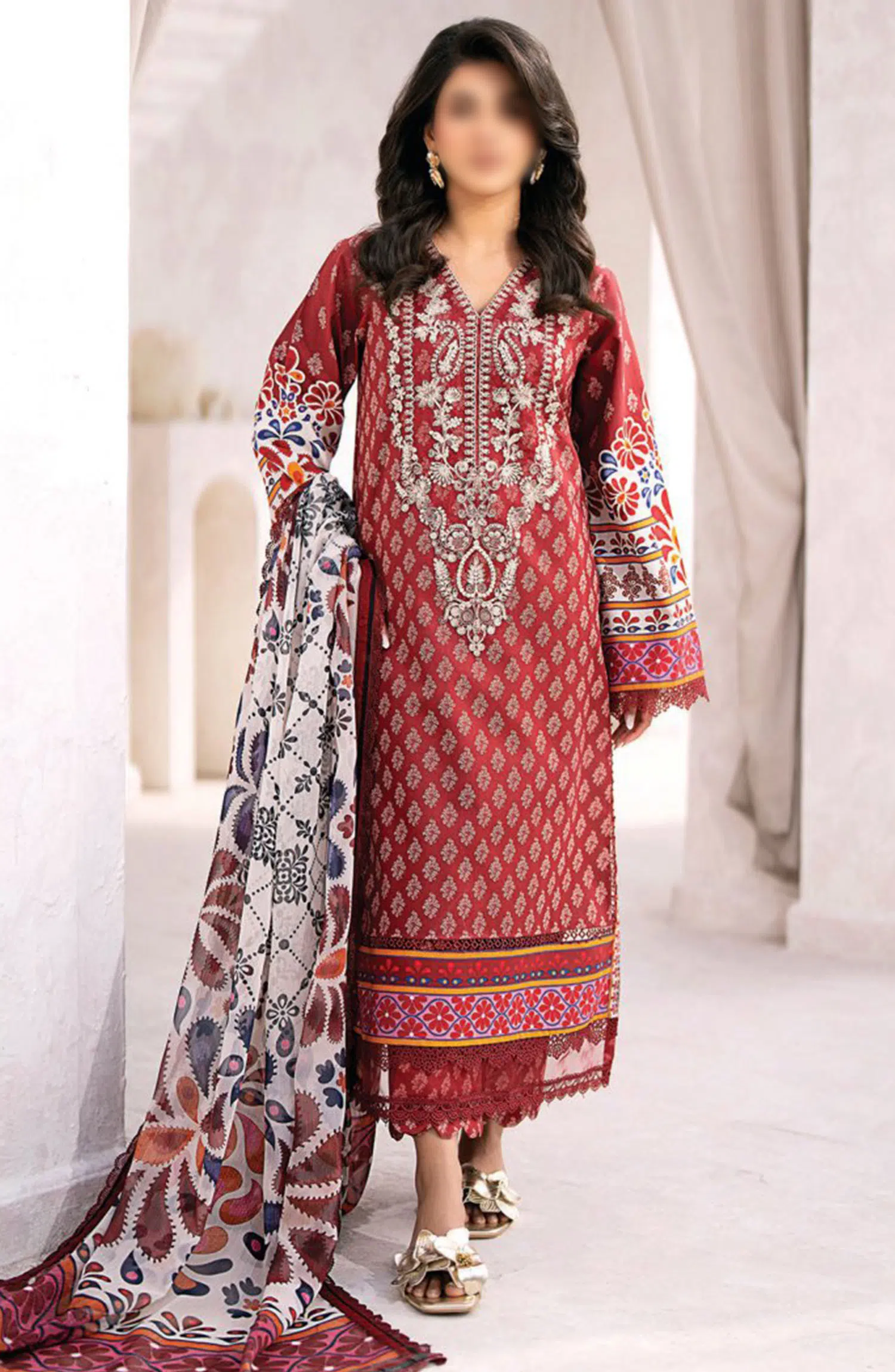 Xenia Formals Summer Soiree Unstitched Lawn Collection 2024 - D 12 TROPEZ