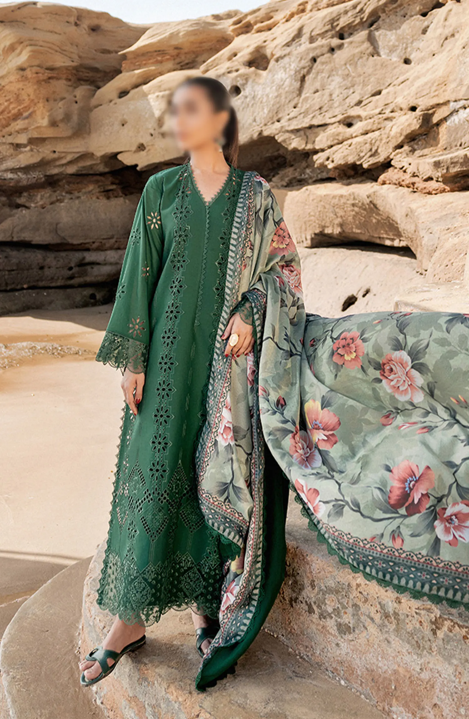 Zainab Chottani Chikankari Luxury Unstitched Collection 2024 - 1 A Aysel