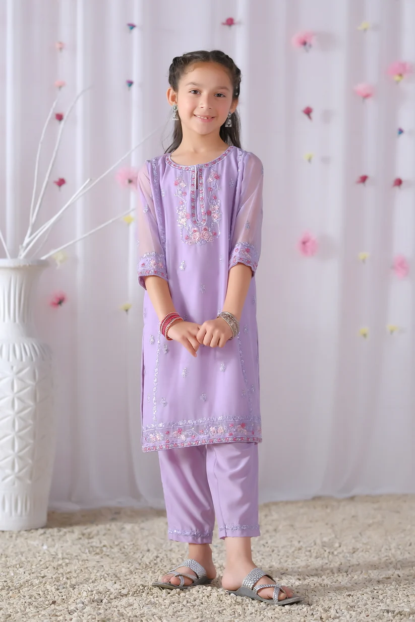 Kids Festive Collection 2024 - Jasmine 2pcs - Embroidered