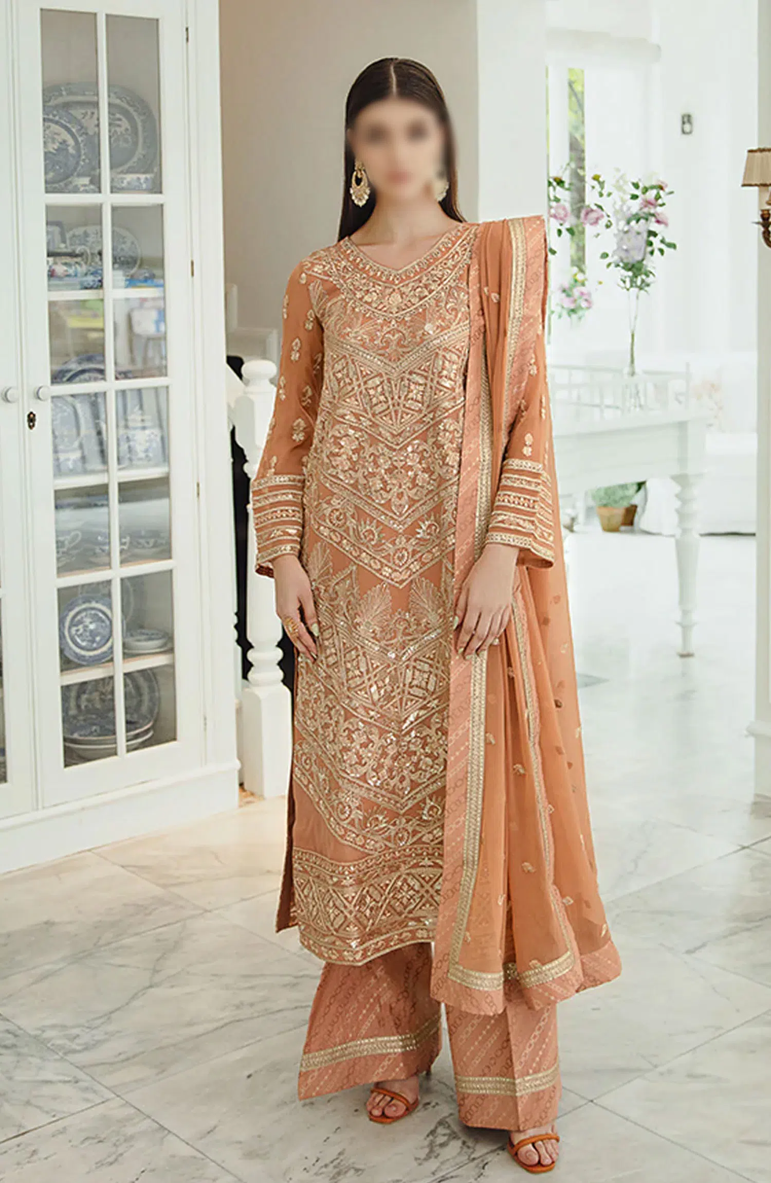Ariyas Luxury Formal Collection By Freesia - 505 - Rosy Brown - Parisa