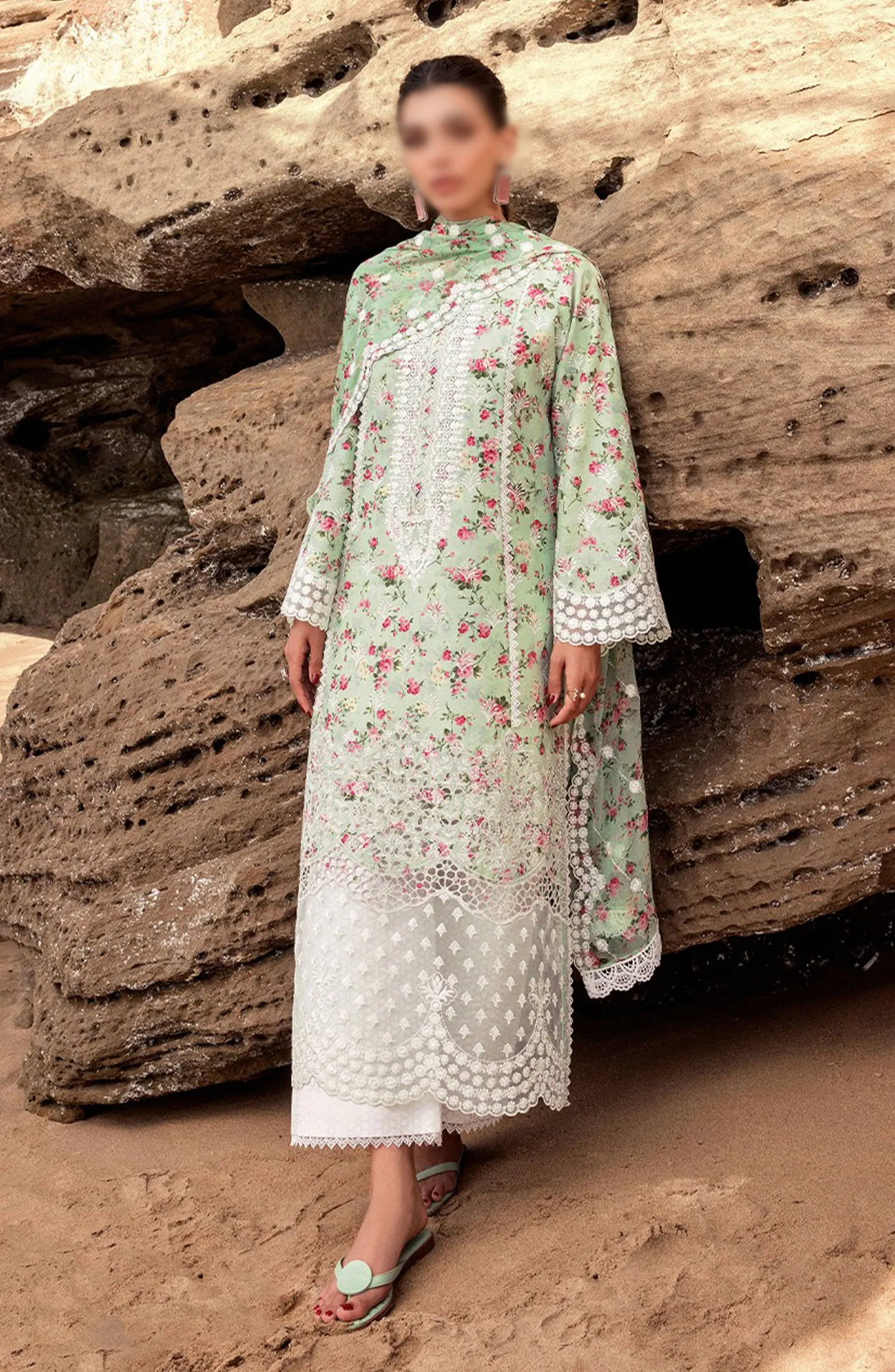 Zainab Chottani Chikankari Luxury Unstitched Collection 2024 - 9 A Esme