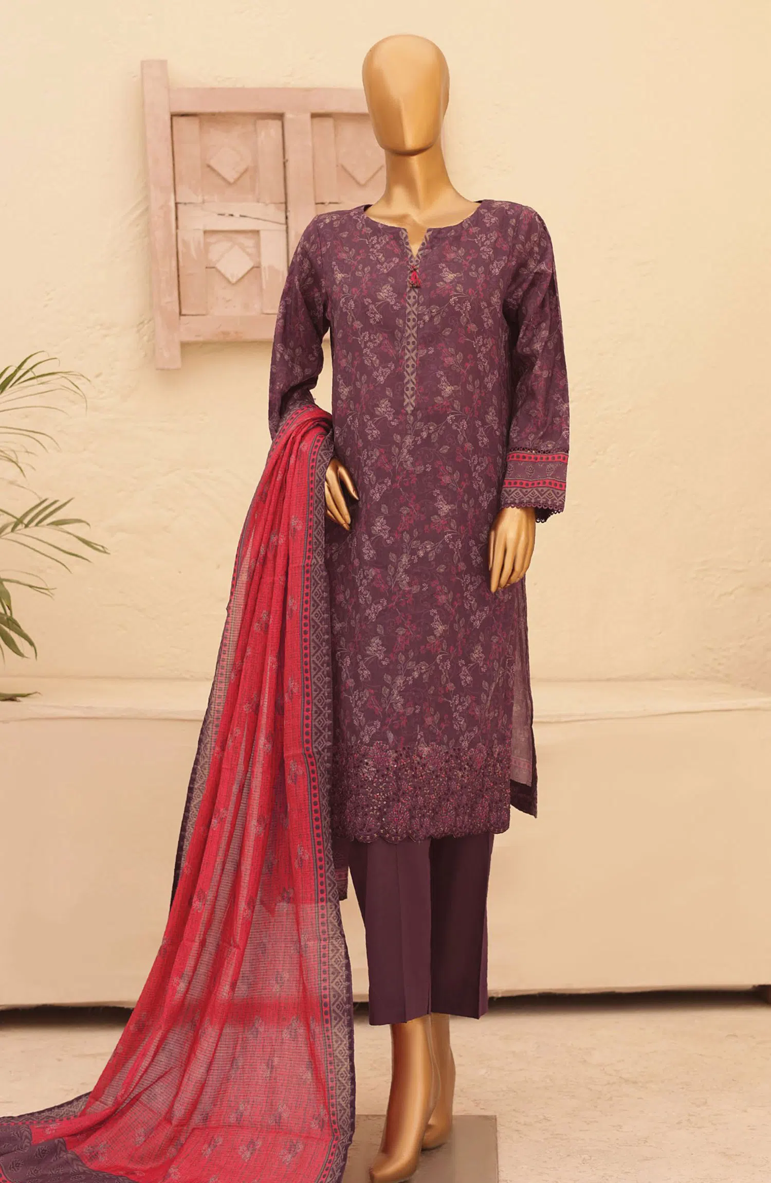 HZ Asasa Digital Printed and Embroidered Lawn Collection Vol 02 - AEL 52