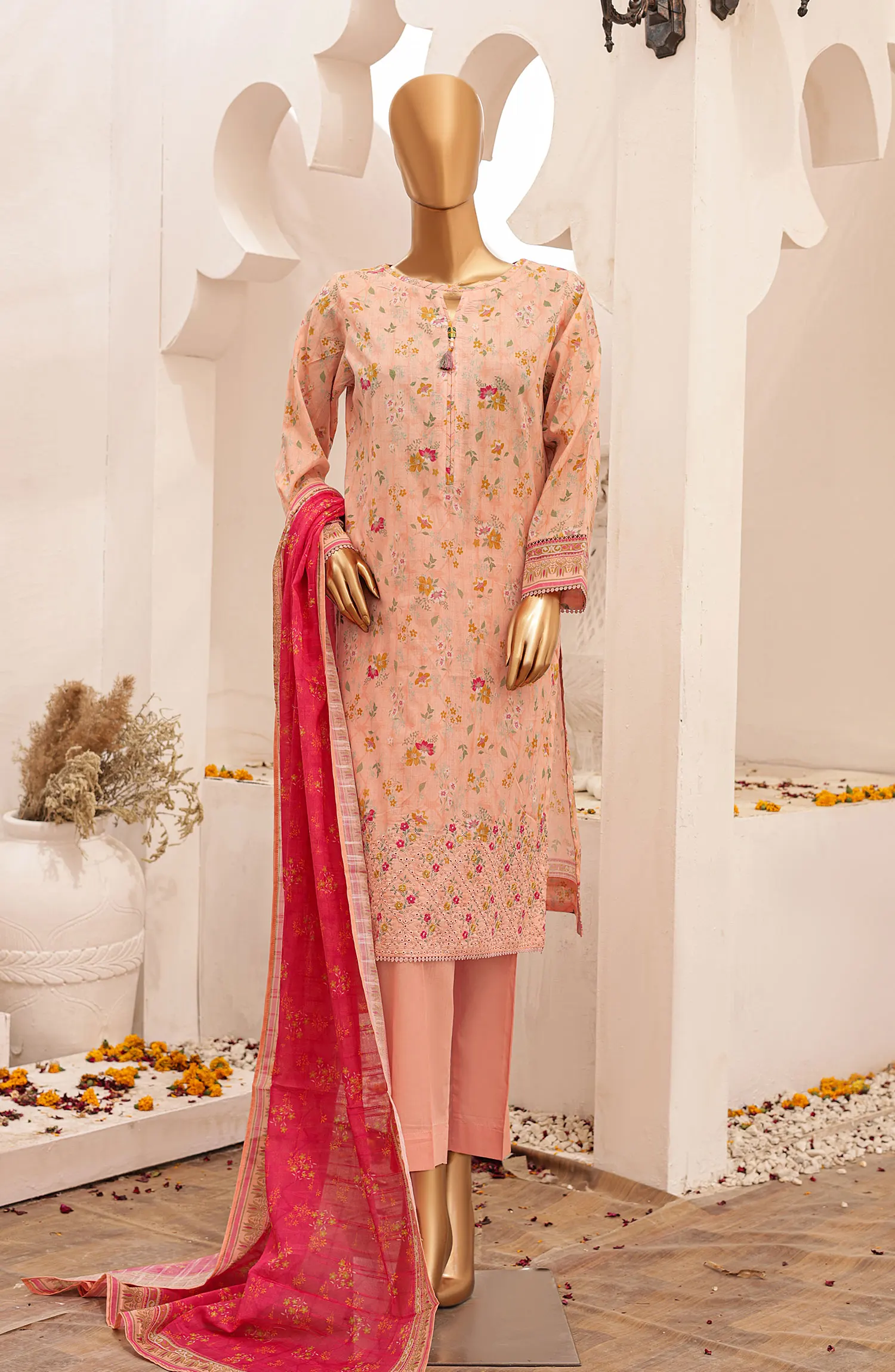 HZ Asasa Digital Printed and Embroidered Lawn Collection 2024 - AEL 12
