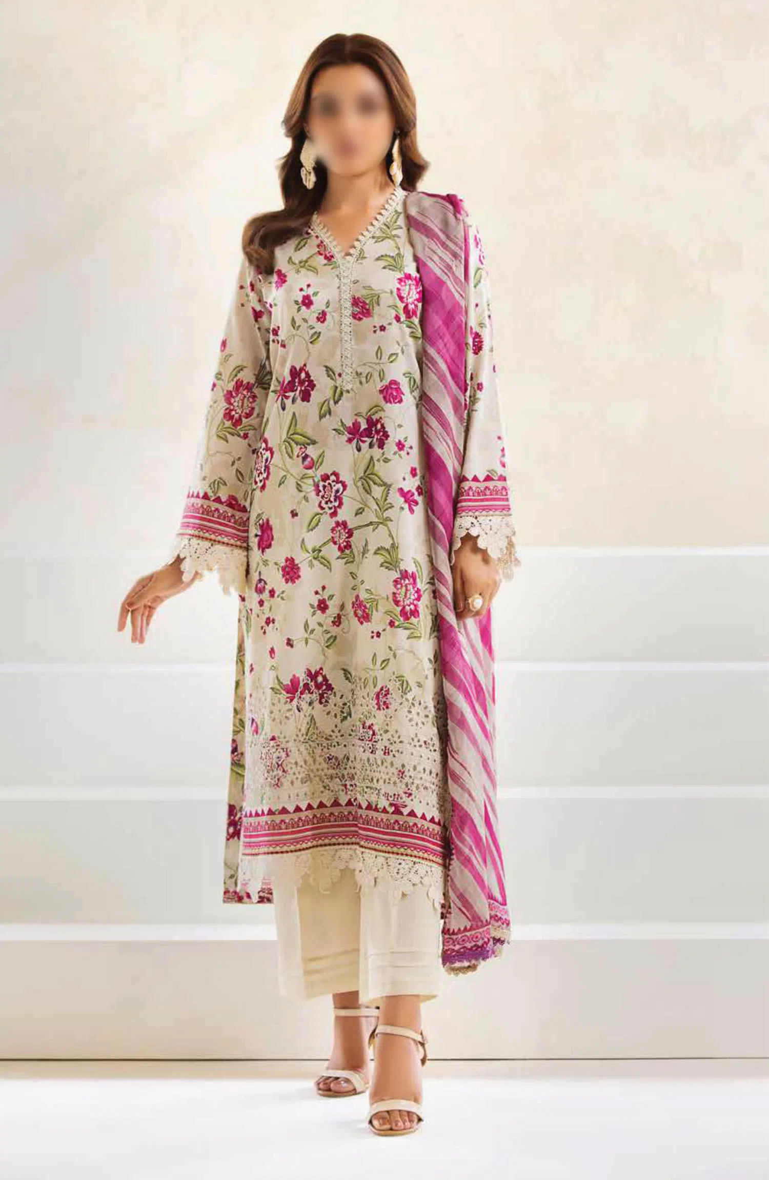 Afreen Embroidered Chikankari Lawn Collection By Riaz Arts - AF 258