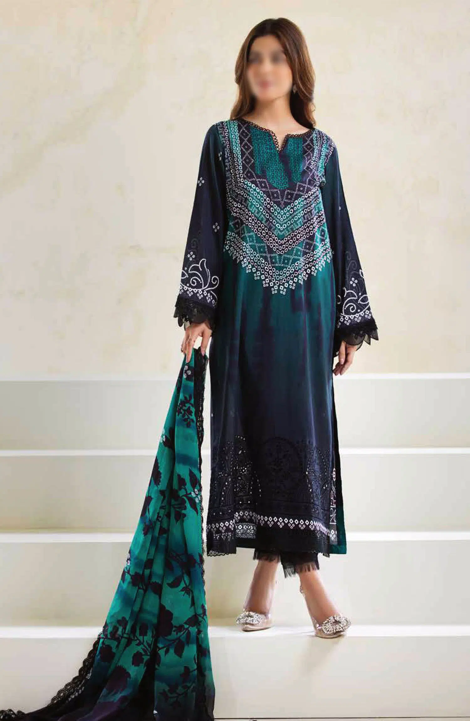 Afreen Embroidered Chikankari Lawn Collection By Riaz Arts - AF 261