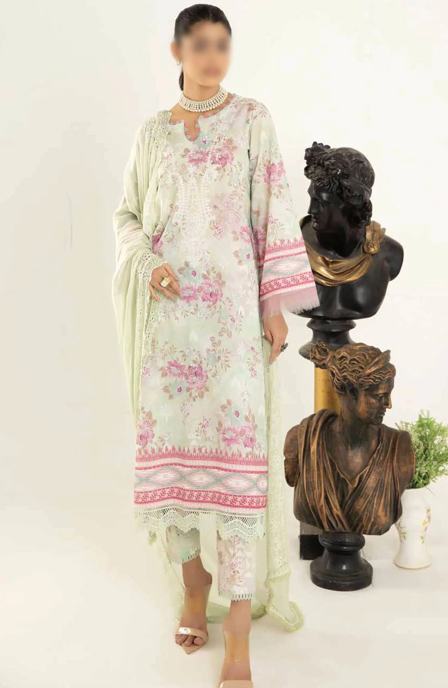 Aafreen Printed Lawn Collection By Riaz Arts - AF 97