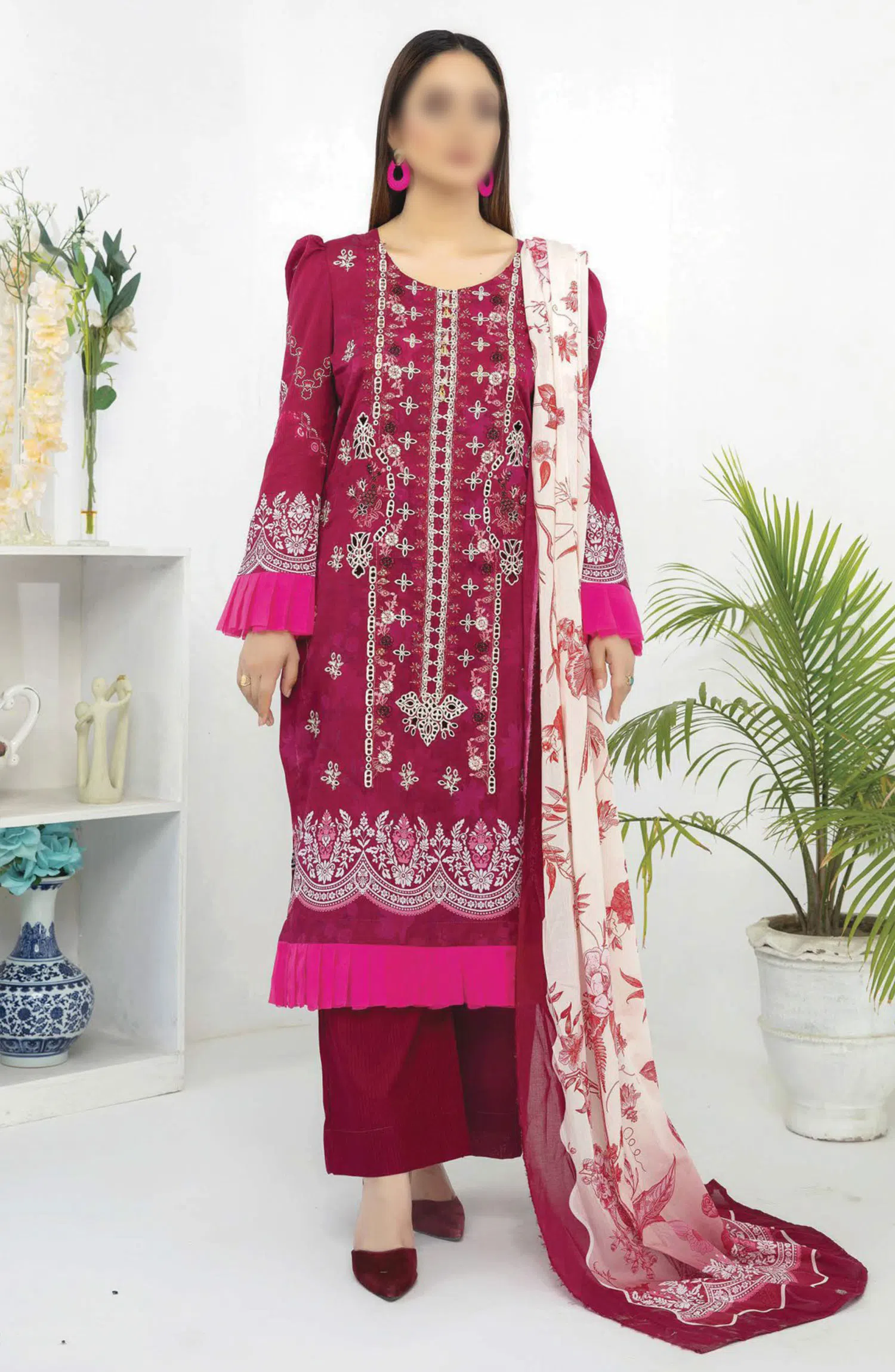 Abisha Printed and Embroidered Lawn Collection Vol 39 - ART 01