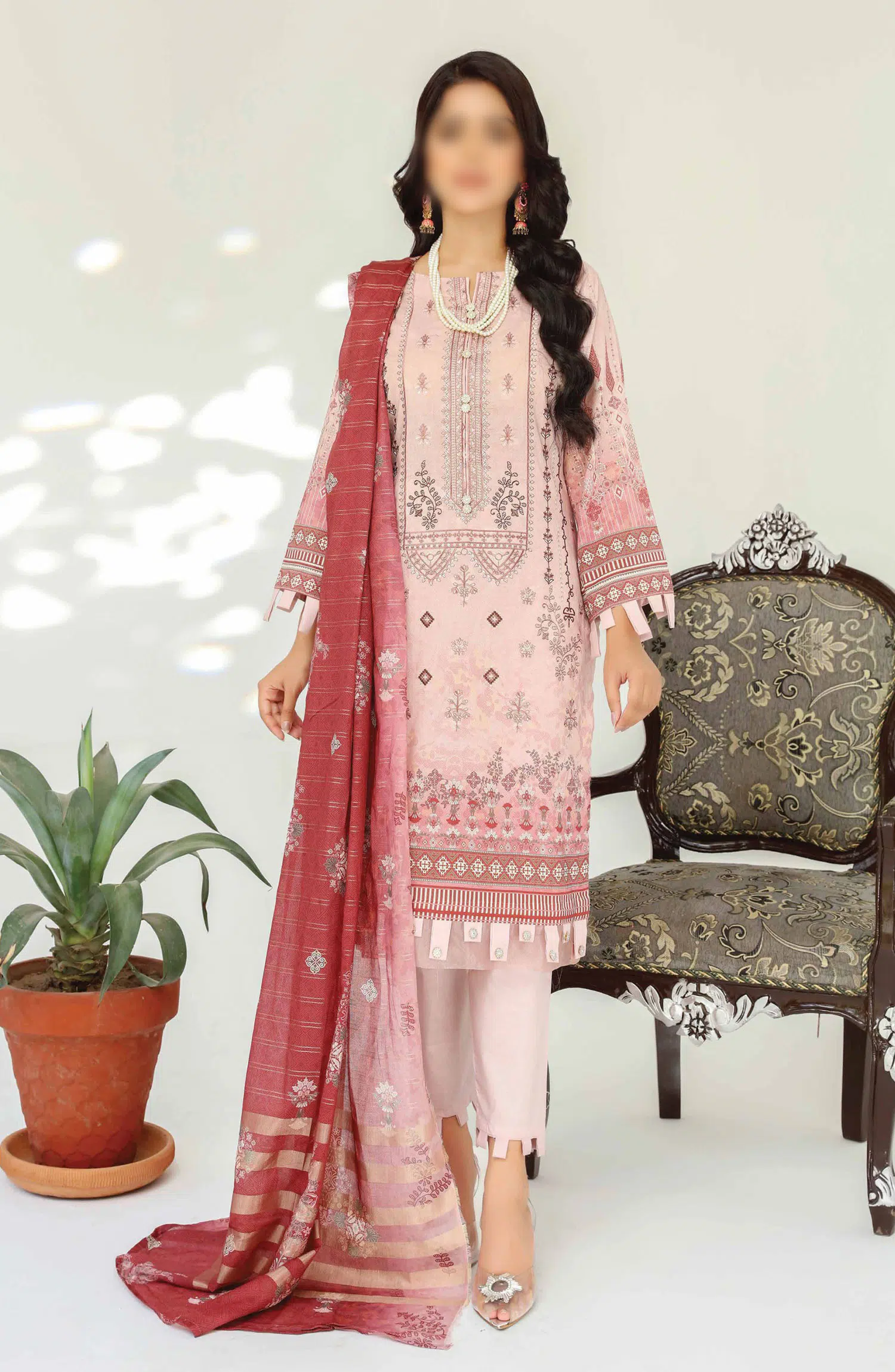 Abisha Dil E Momin Printed and Embroidered Lawn Collection Vol 50 - ART 01