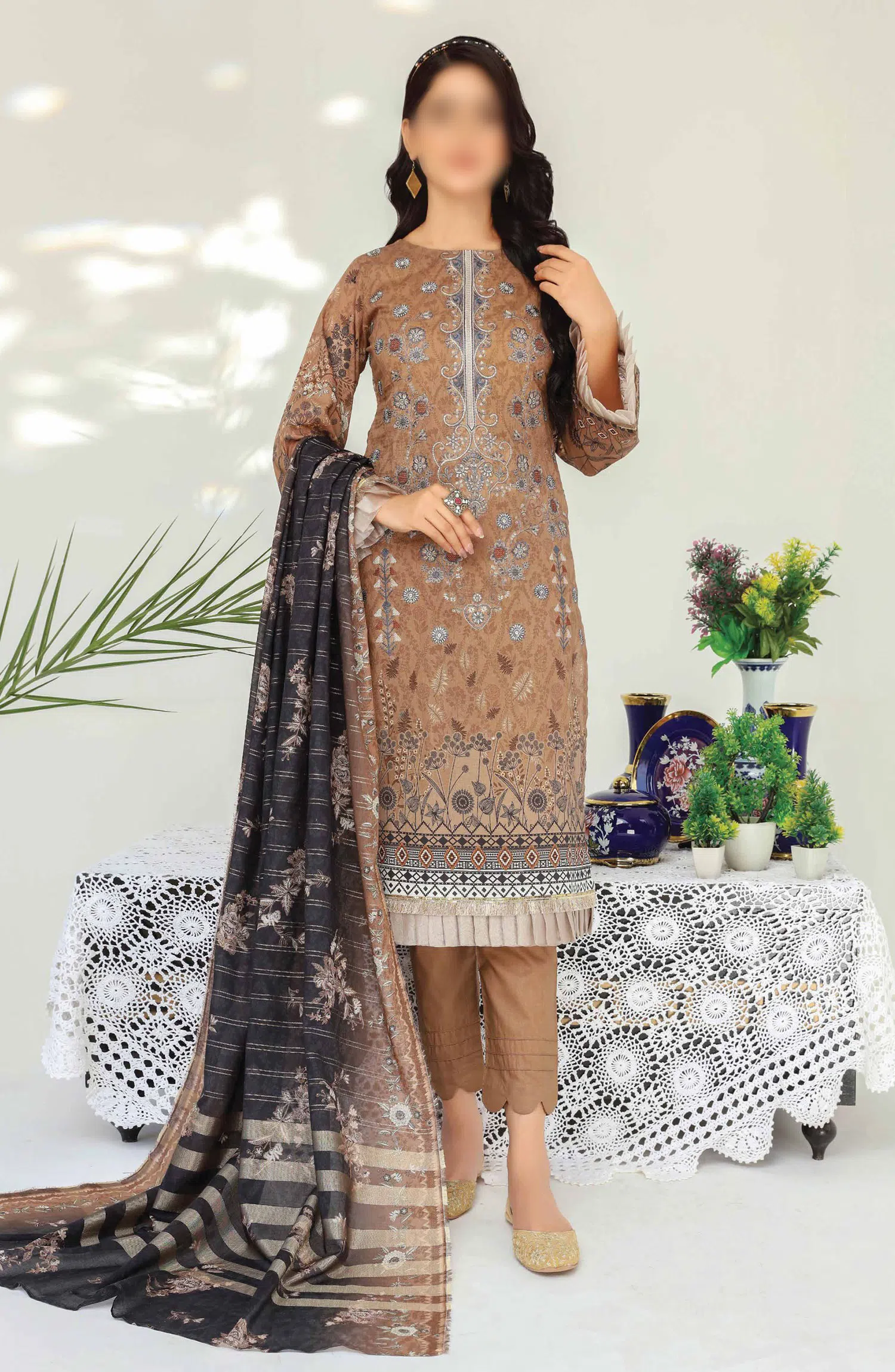 Abisha Dil E Momin Printed and Embroidered Lawn Collection Vol 50 - ART 02