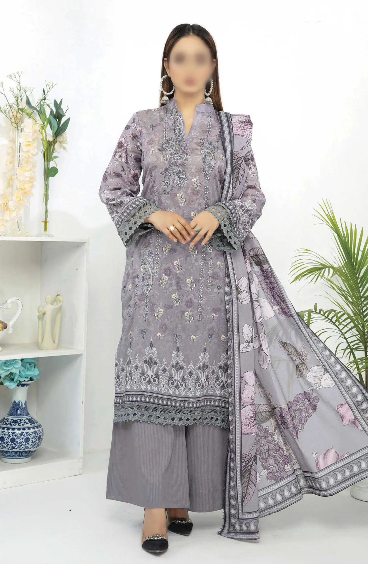 Abisha Printed and Embroidered Lawn Collection Vol 39 - ART 04