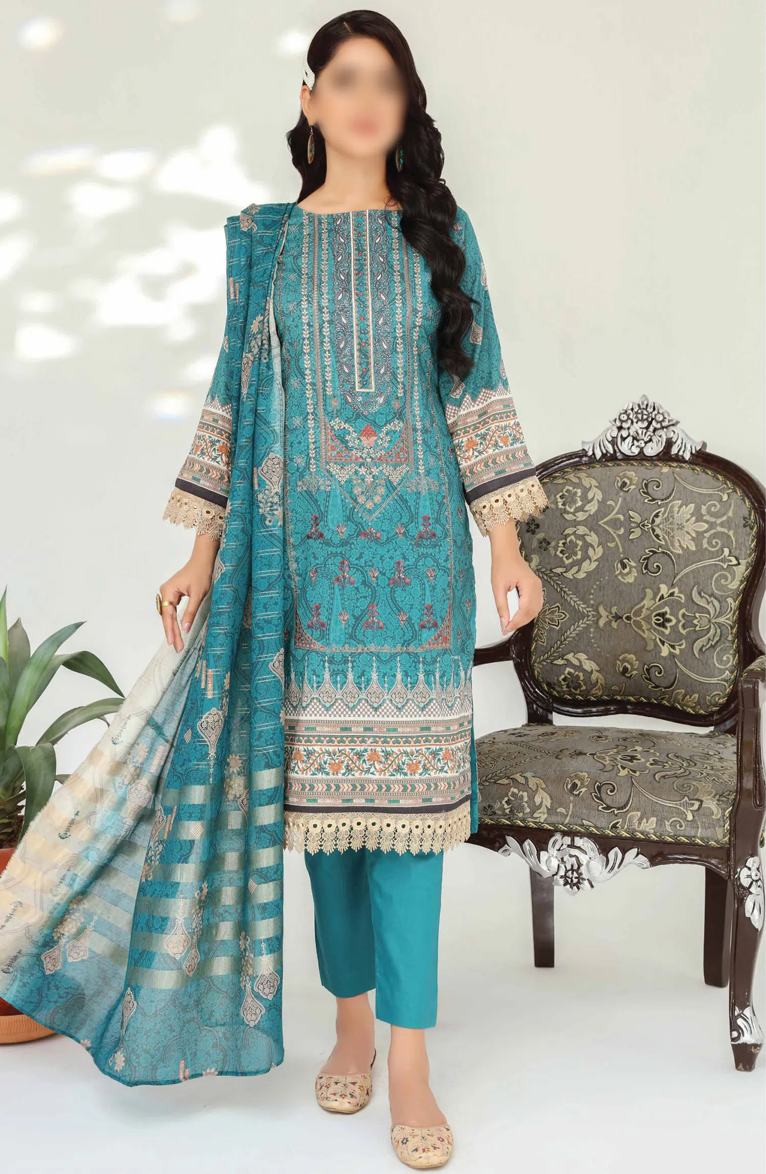 Abisha Dil E Momin Printed and Embroidered Lawn Collection Vol 50 - ART 04