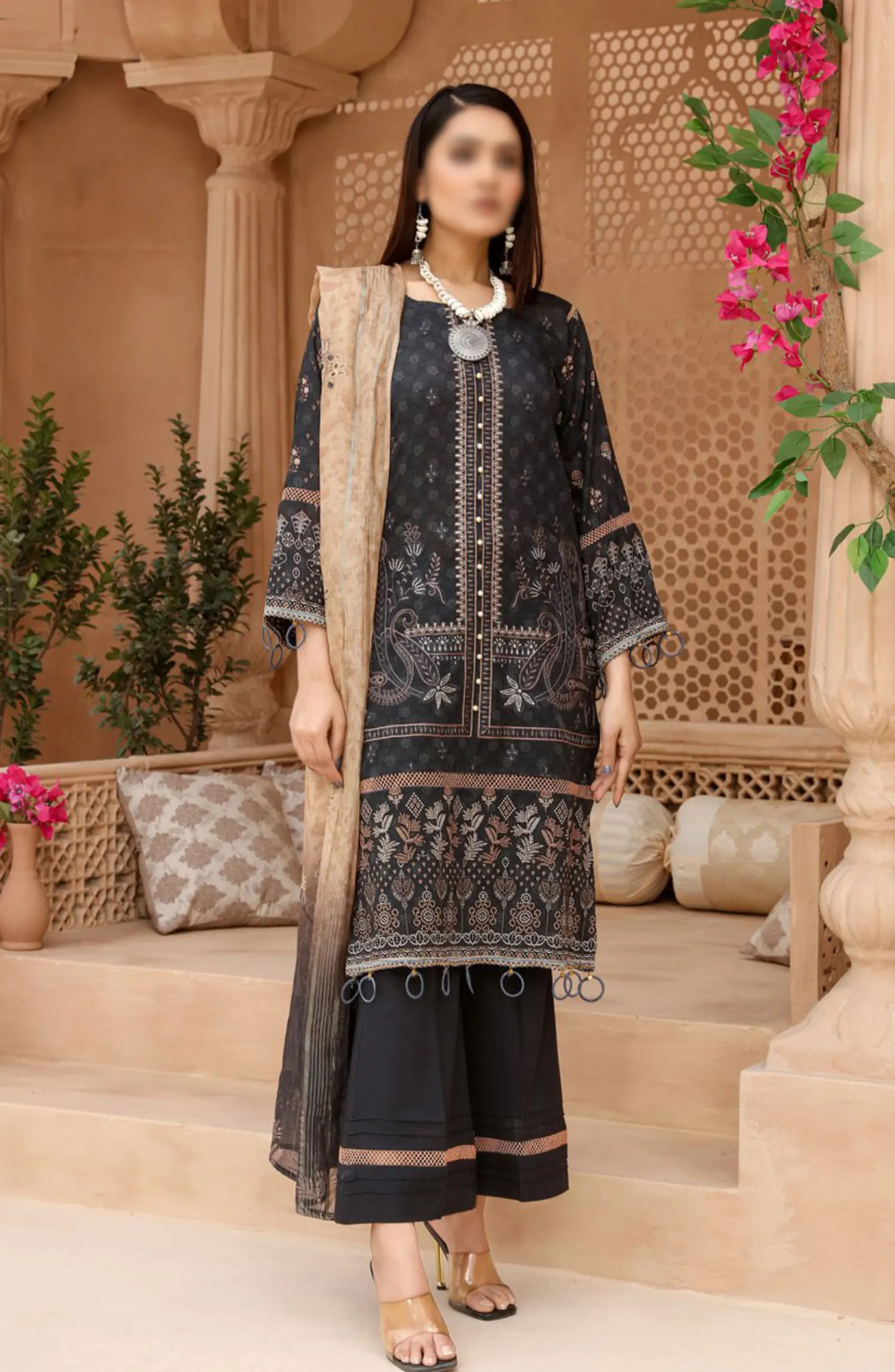Digital Print and Embroidered Lawn Collection Vol 02 - ART-04