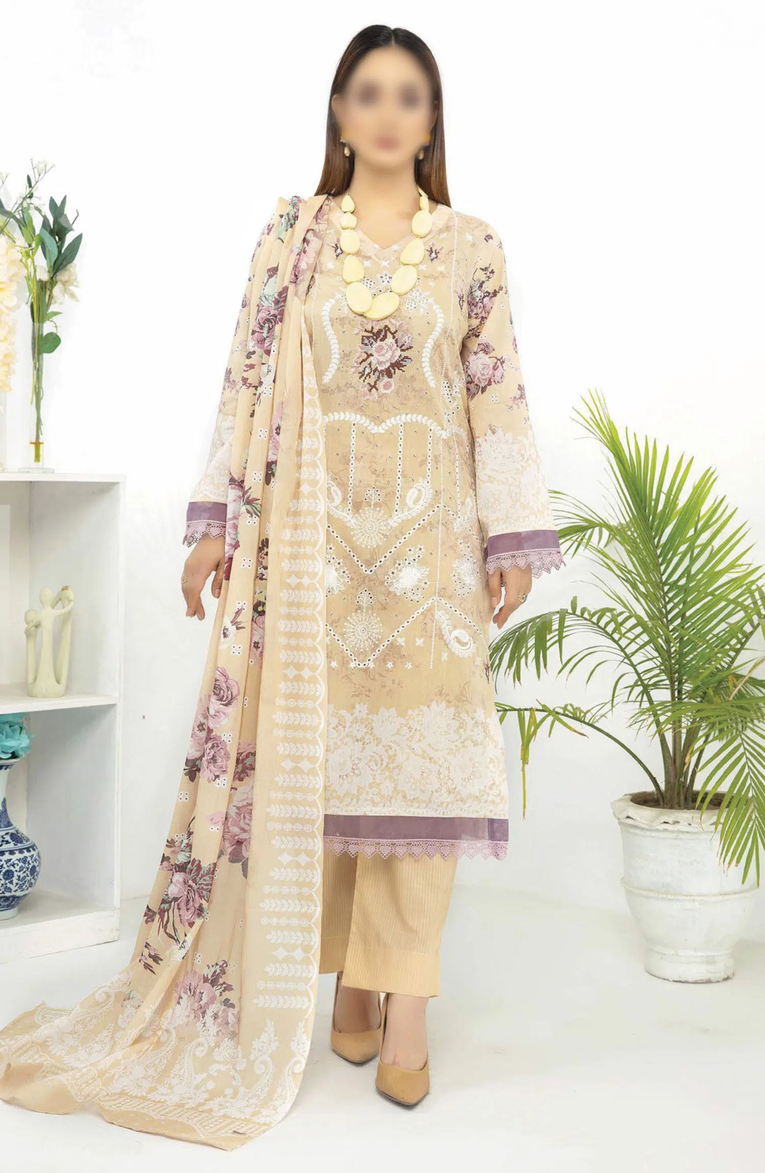 Abisha Printed and Embroidered Lawn Collection Vol 39 - ART 05