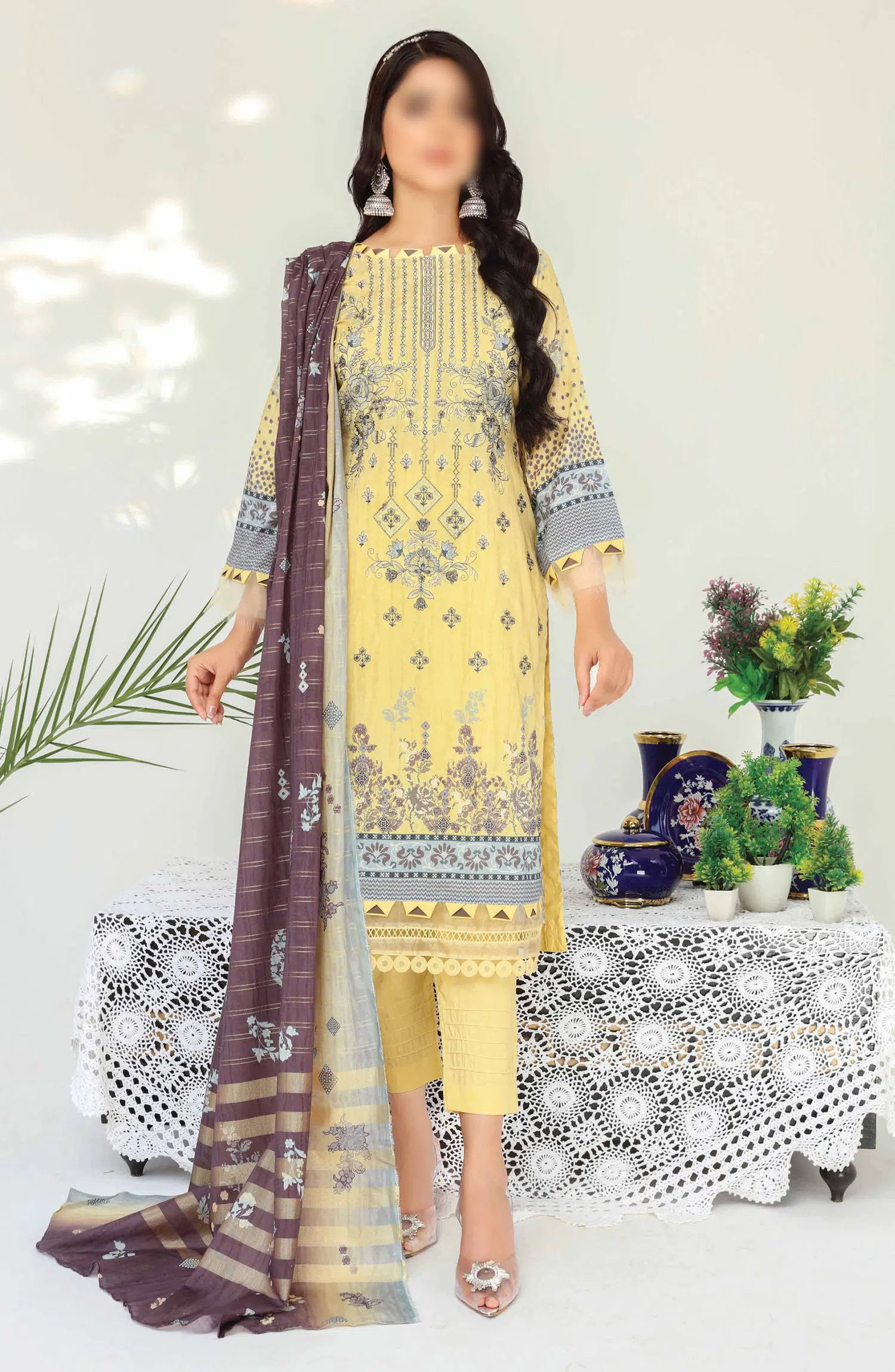 Abisha Dil E Momin Printed and Embroidered Lawn Collection Vol 50 - ART 05