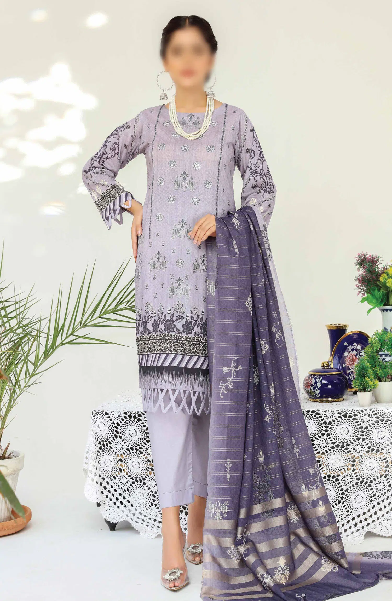 Abisha Dil E Momin Printed and Embroidered Lawn Collection Vol 50 - ART 07
