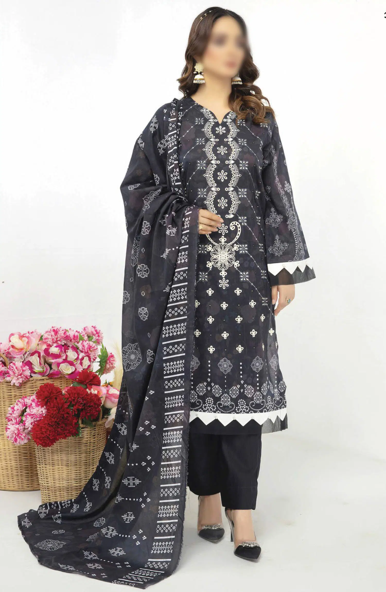 Abisha Printed and Embroidered Lawn Collection Vol 39 - ART 08