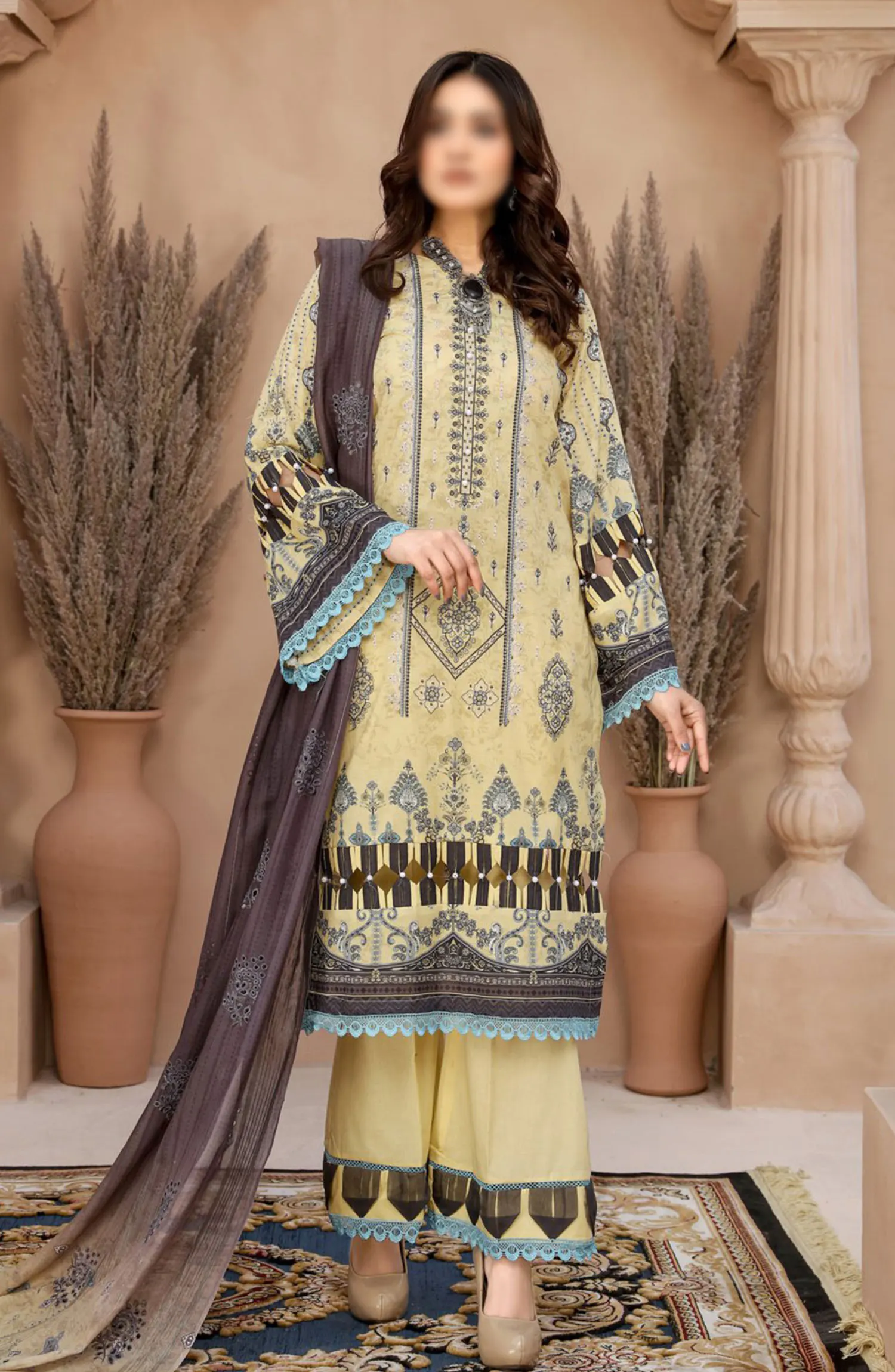 Digital Print and Embroidered Lawn Collection Vol 02 - ART-09