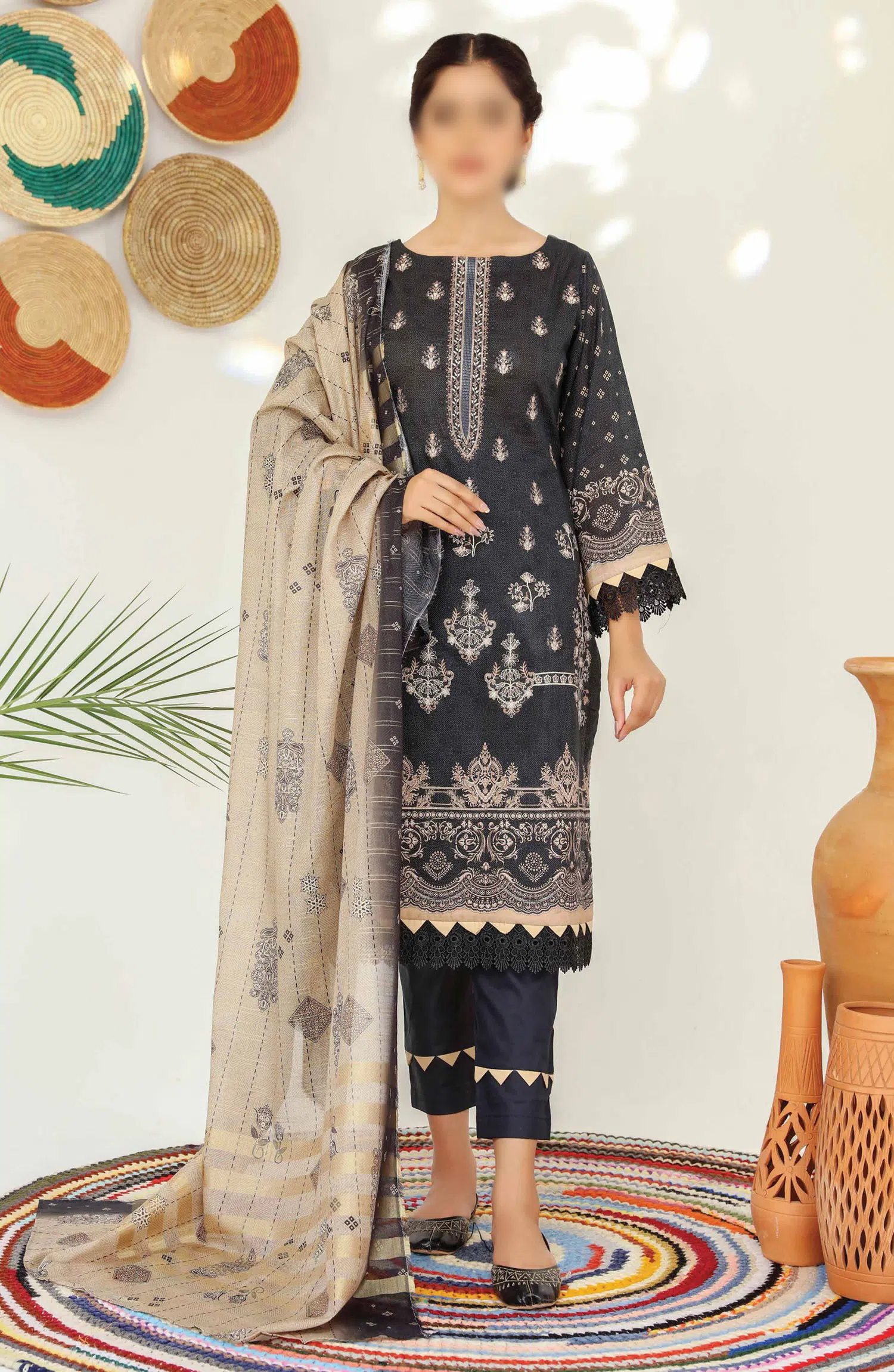 Abisha Dil E Momin Printed and Embroidered Lawn Collection Vol 50 - ART 09