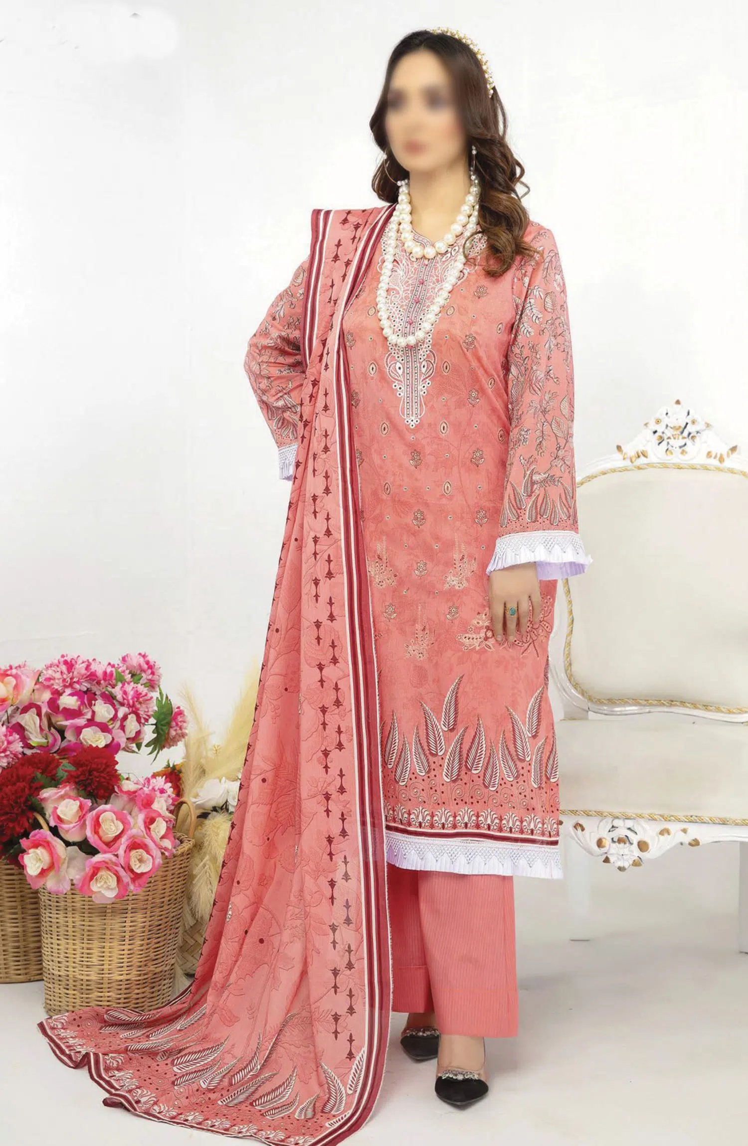 Abisha Printed and Embroidered Lawn Collection Vol 39 - ART 10