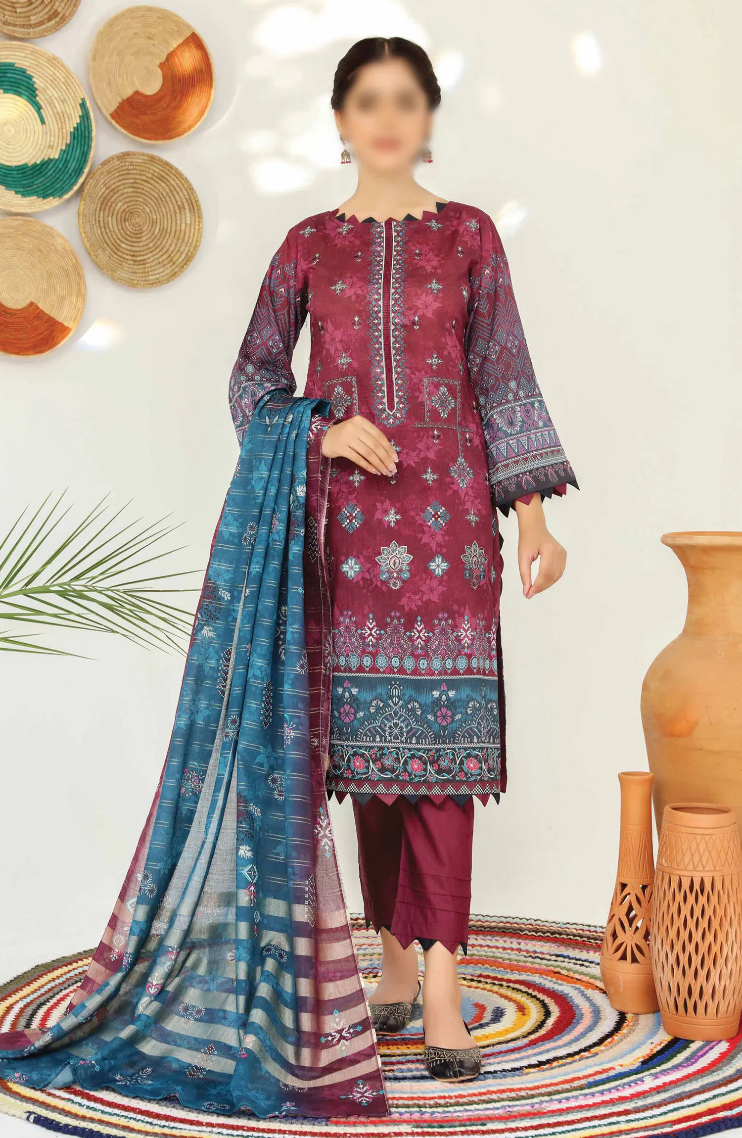 Abisha Dil E Momin Printed and Embroidered Lawn Collection Vol 50 - ART 10