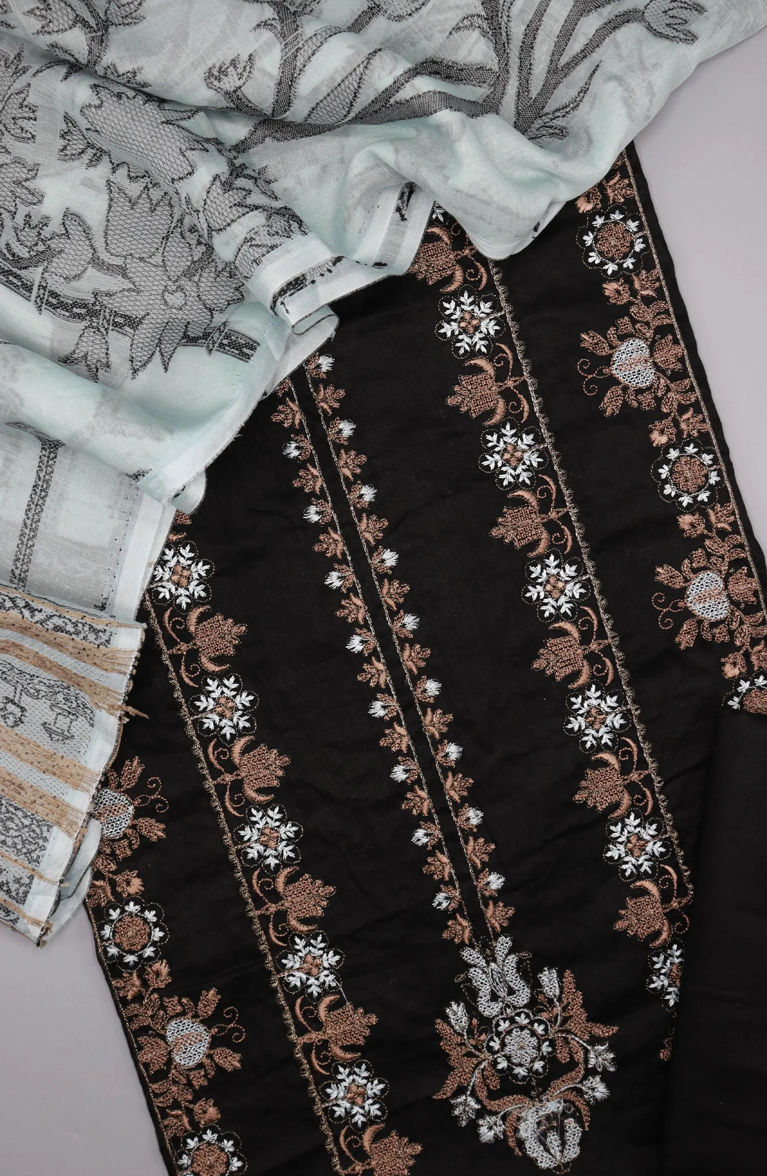 Afsanay Unstitched Embroidered Series With Jacquard Dupatta Collection 2024 - AUES 05