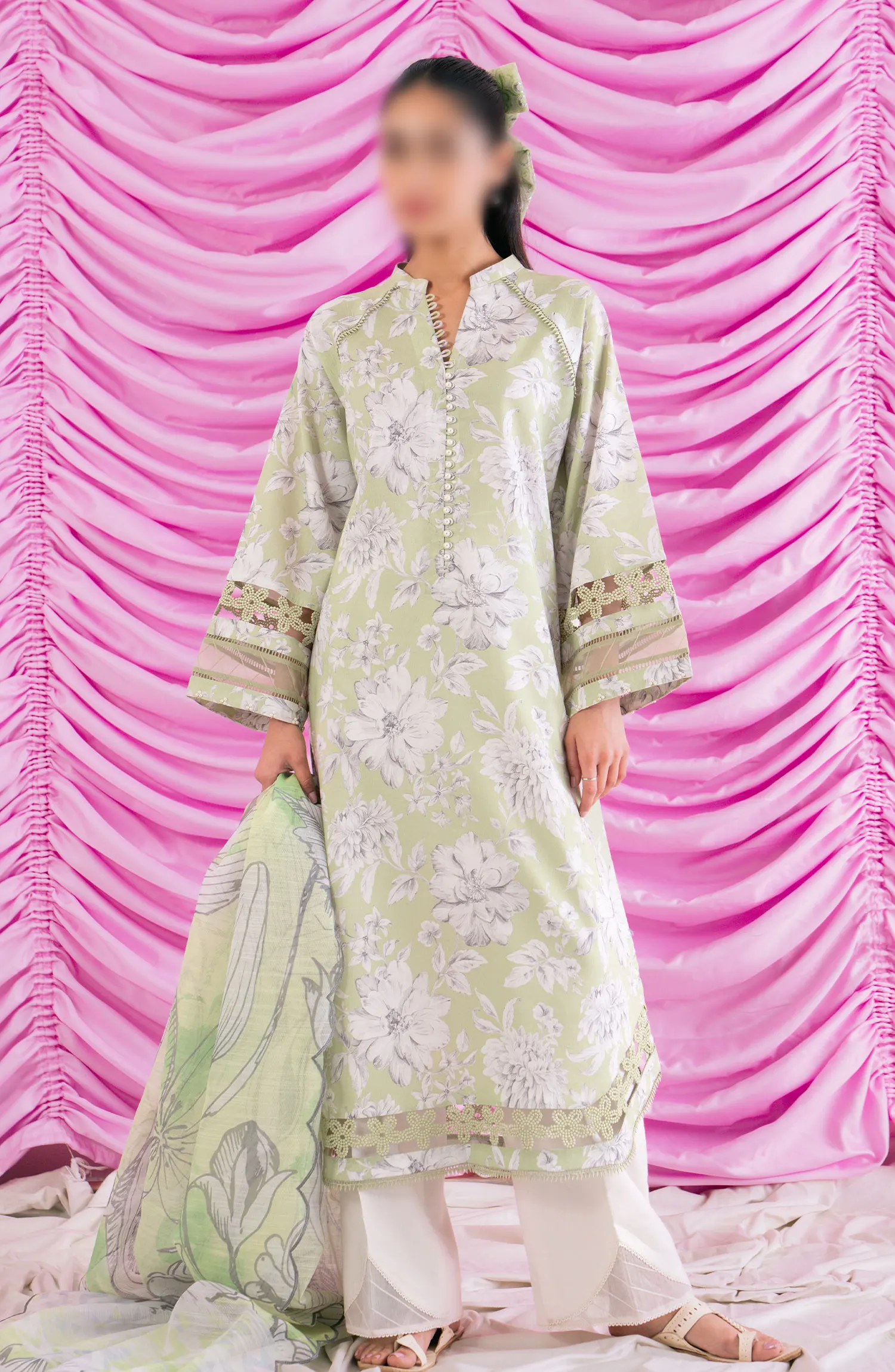 Ayzel Rinesa Unstitched Lawn Collection 2024 - AZL 24 V3 11 ERIN