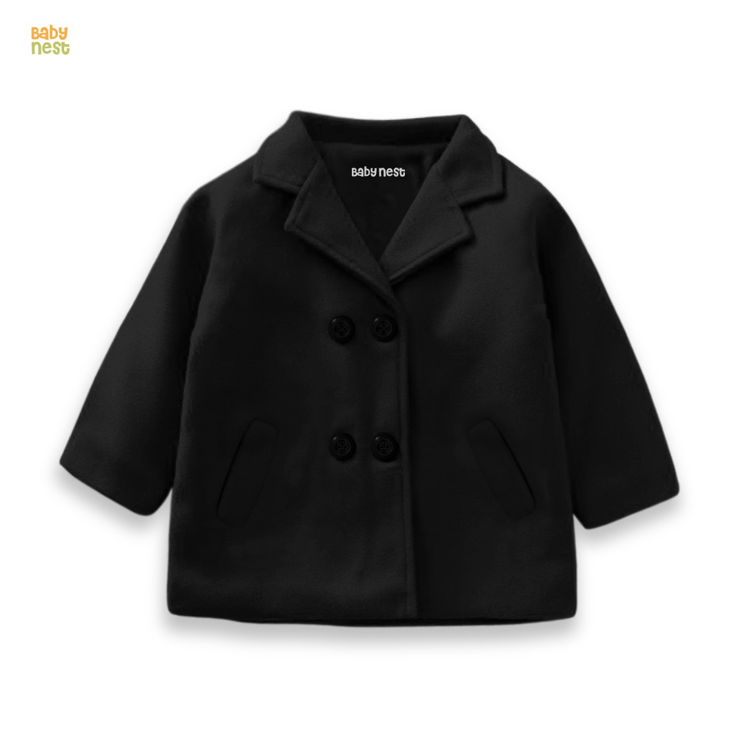 Fleece Coat – Black
