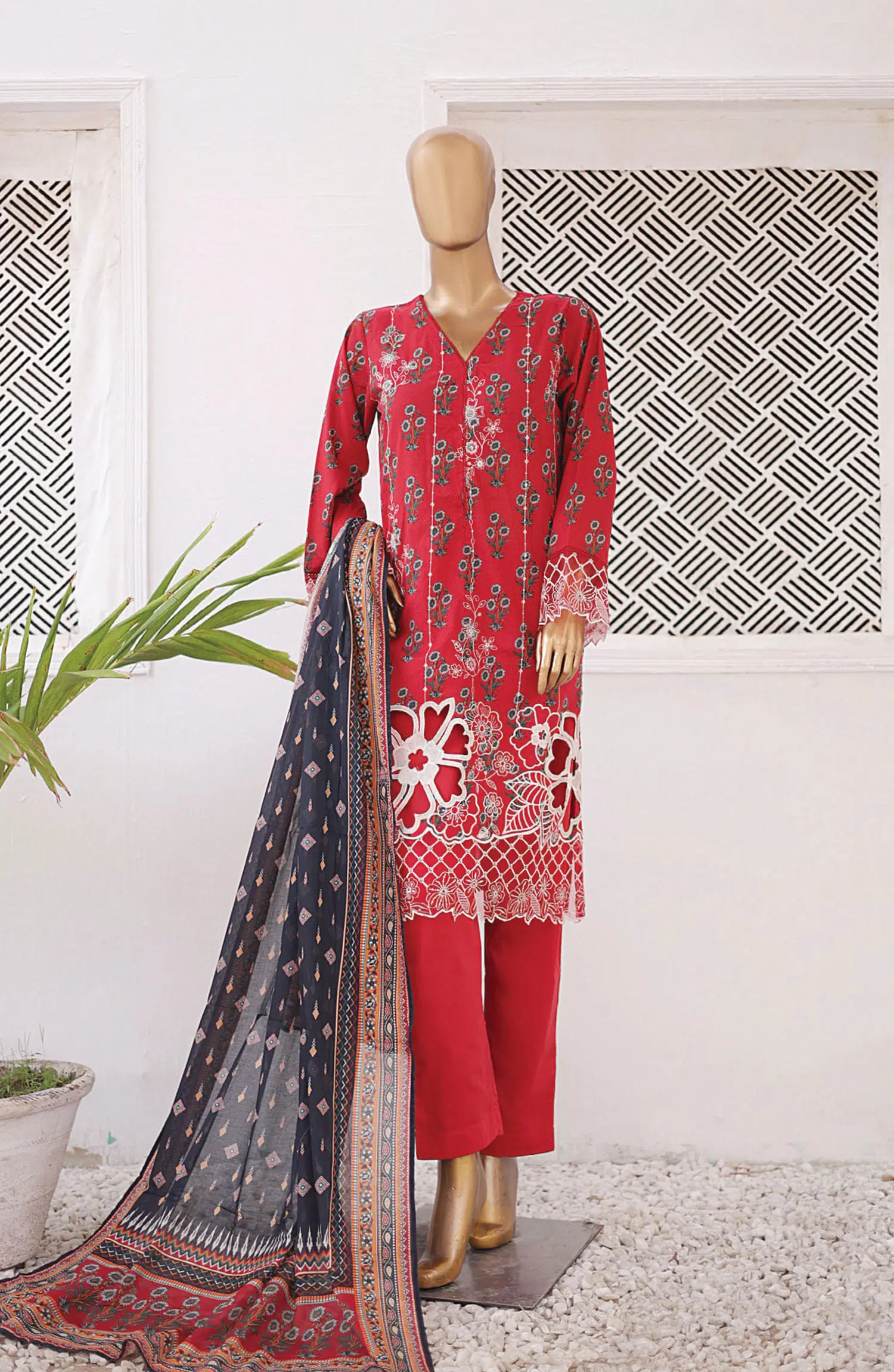 Bin Saeed Exclusive Emb Cutwork Collection Vol 03 - BSELC-07