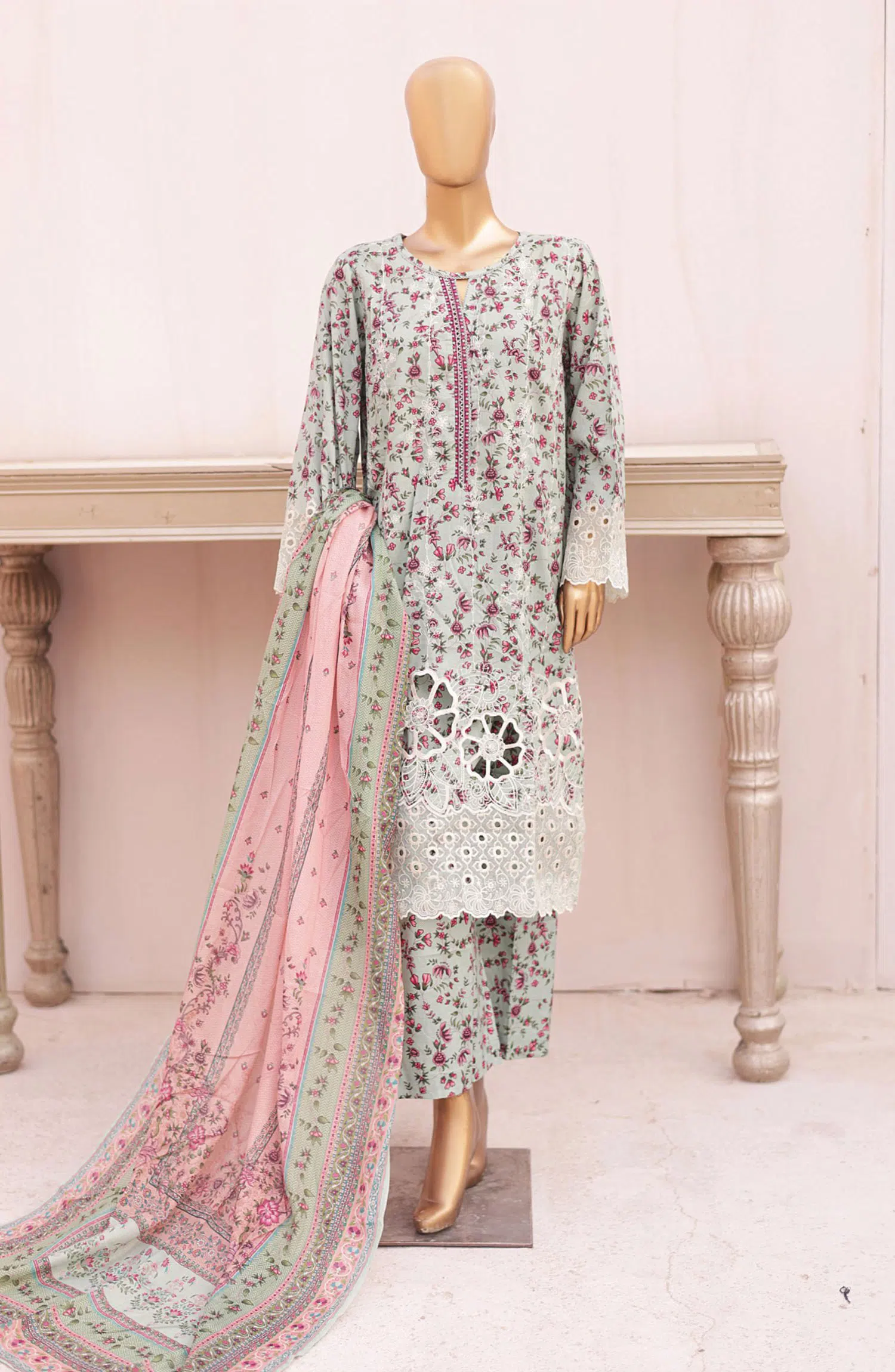 Bin Saeed Exclusive Emb Cutwork Collection Vol 03 - BSELC-09