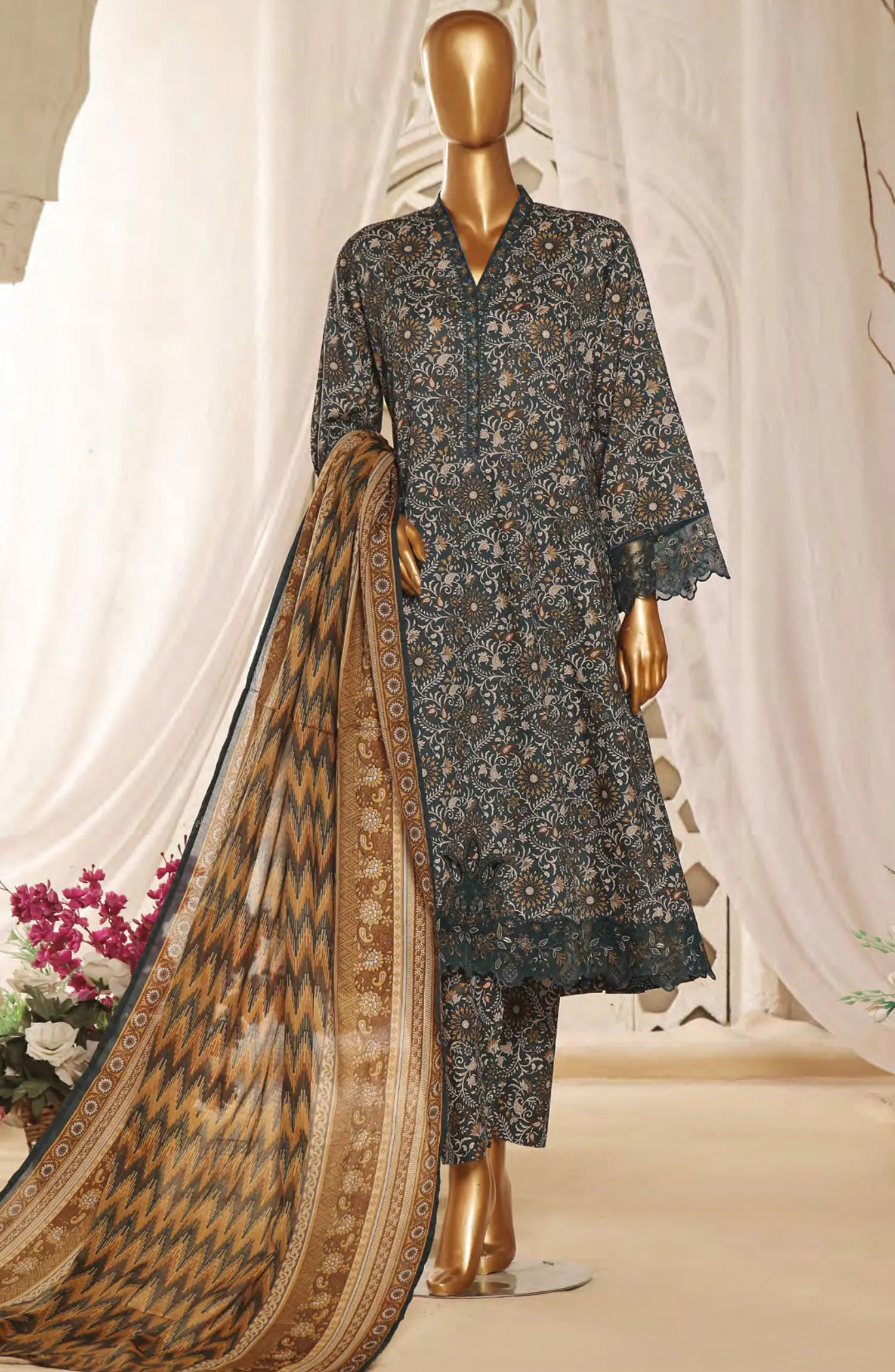 Bin Saeed Lawn Embroidered Frock Collection 2024 - BSELSC 14