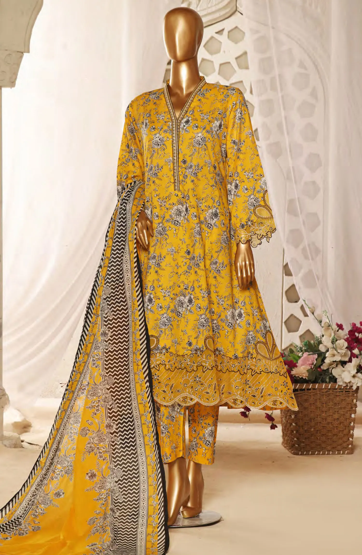 Bin Saeed Lawn Embroidered Frock Collection 2024 - BSELSC 22