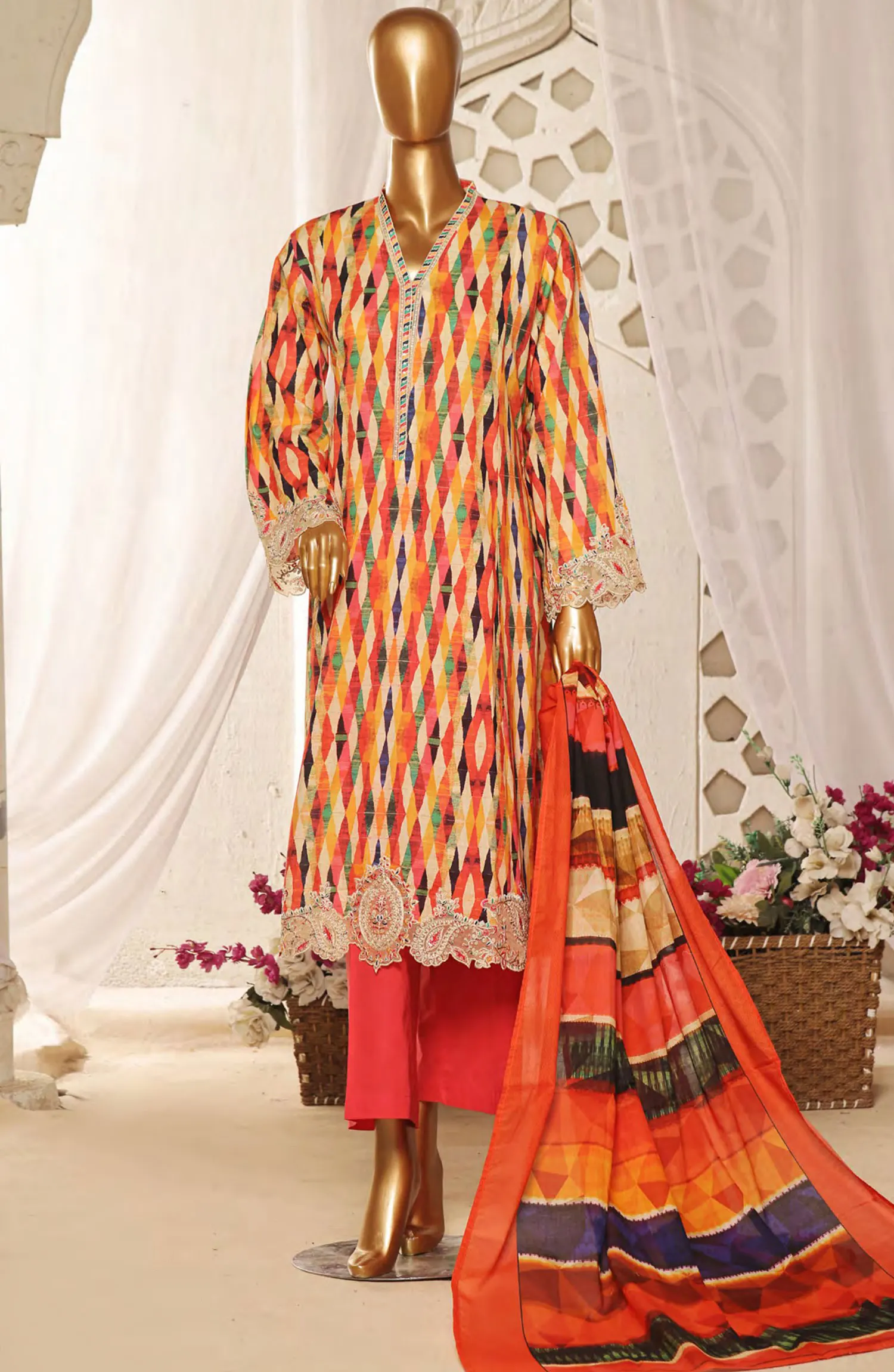 Bin Saeed Lawn Embroidered Frock Collection 2024 - BSELSC 28