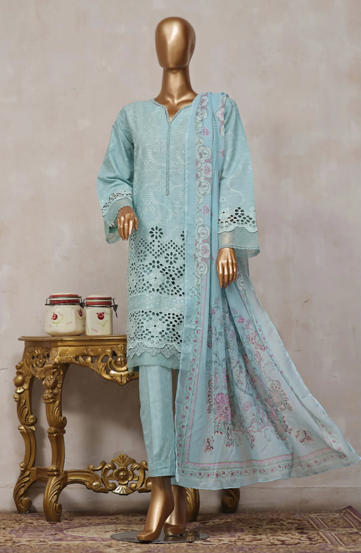 Bin Saeed Festive Embroidered Lawn Collection - BSFELC 02