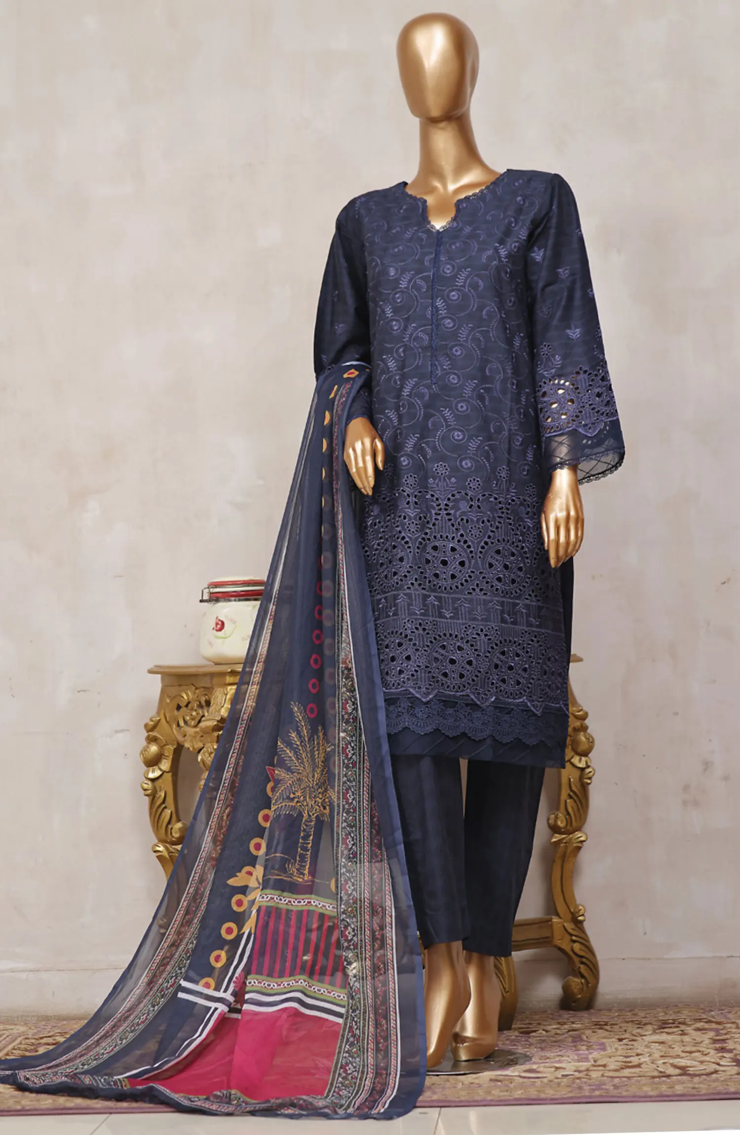Bin Saeed Festive Embroidered Lawn Collection - BSFELC 03