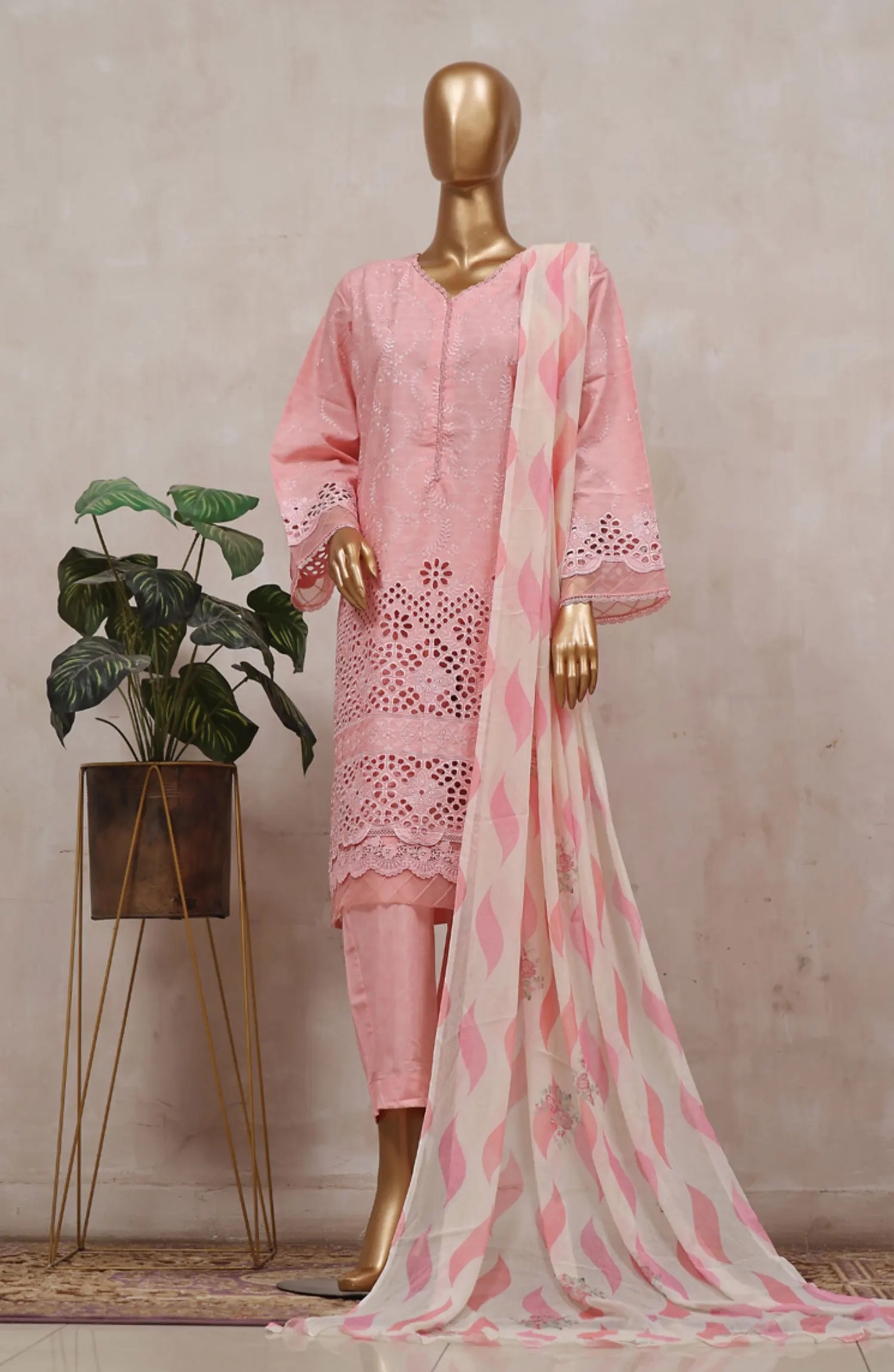 Bin Saeed Festive Embroidered Lawn Collection - BSFELC 08