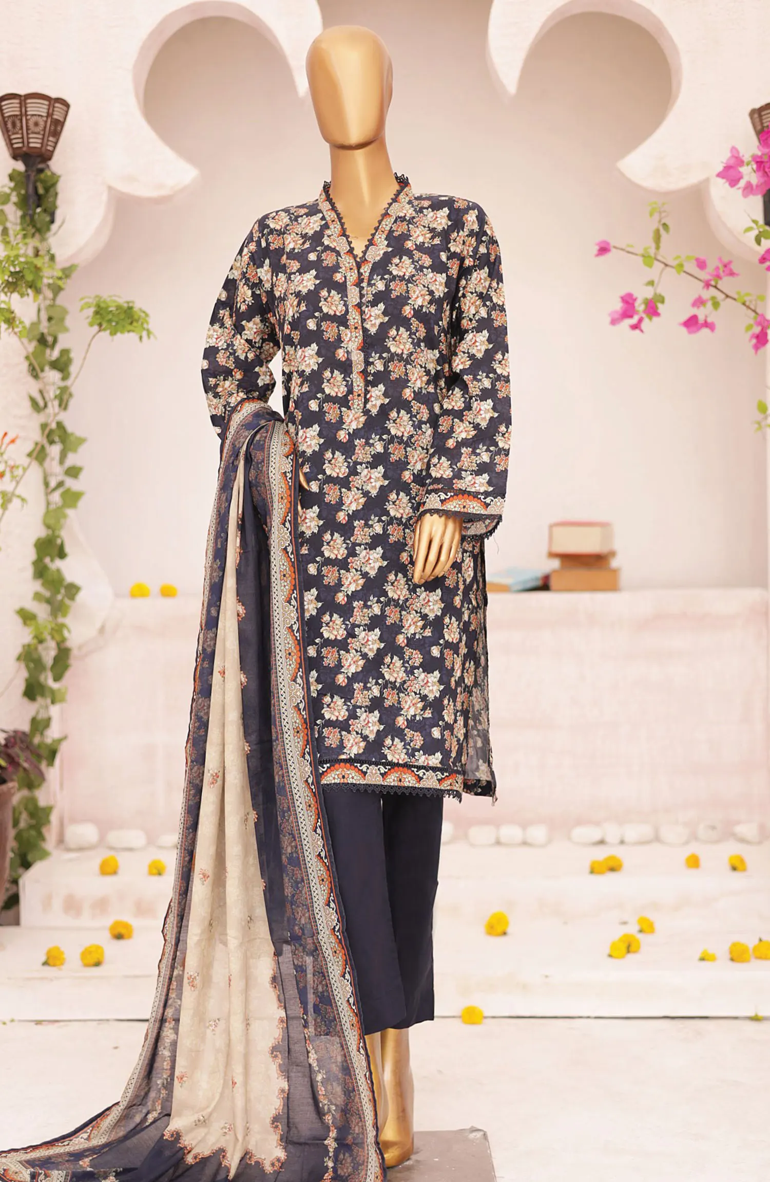Bin Saeed Printed Lawn Collection 2024 - BSP D 02