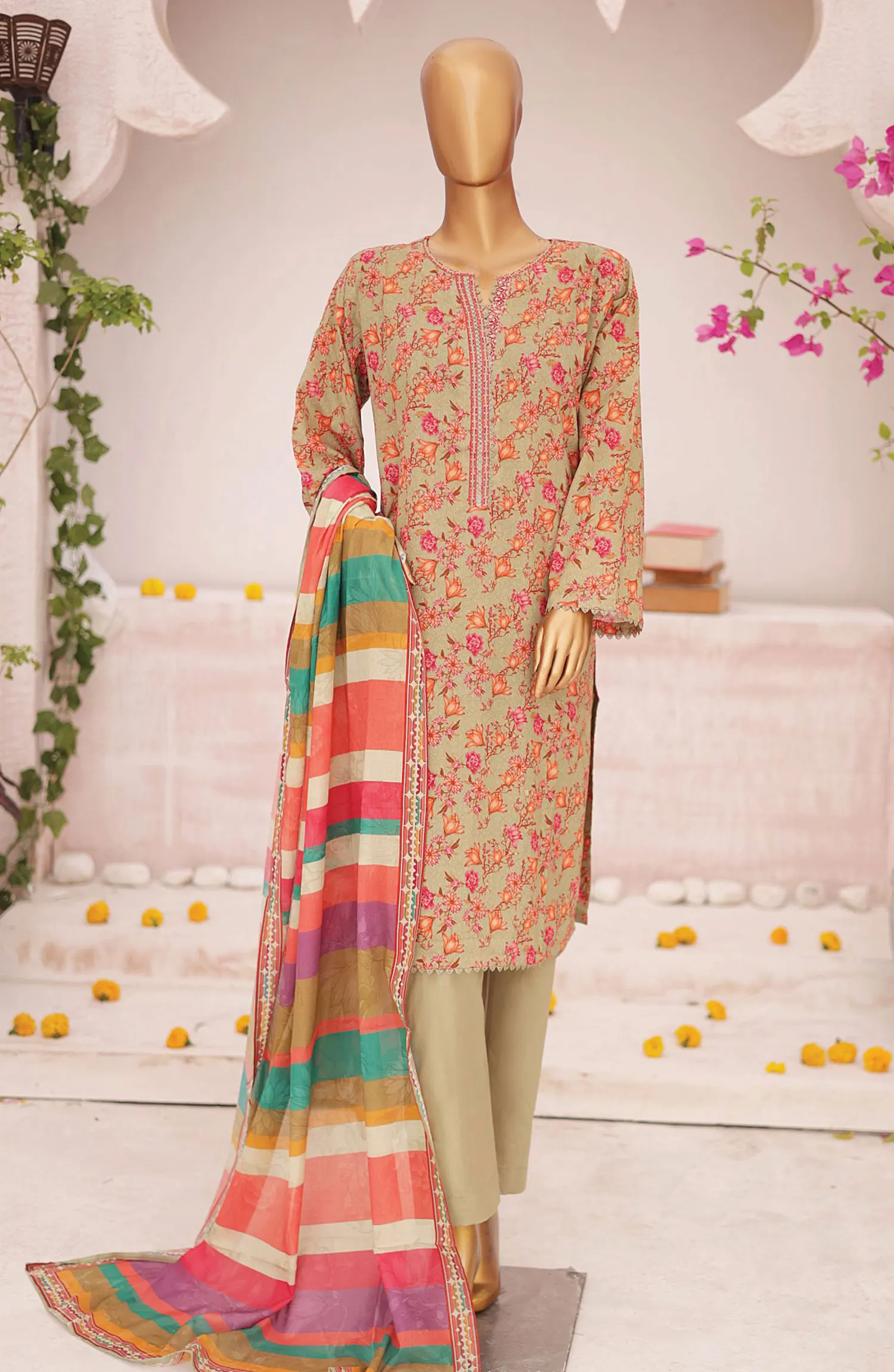 Bin Saeed Printed Lawn Collection 2024 - BSP D 05
