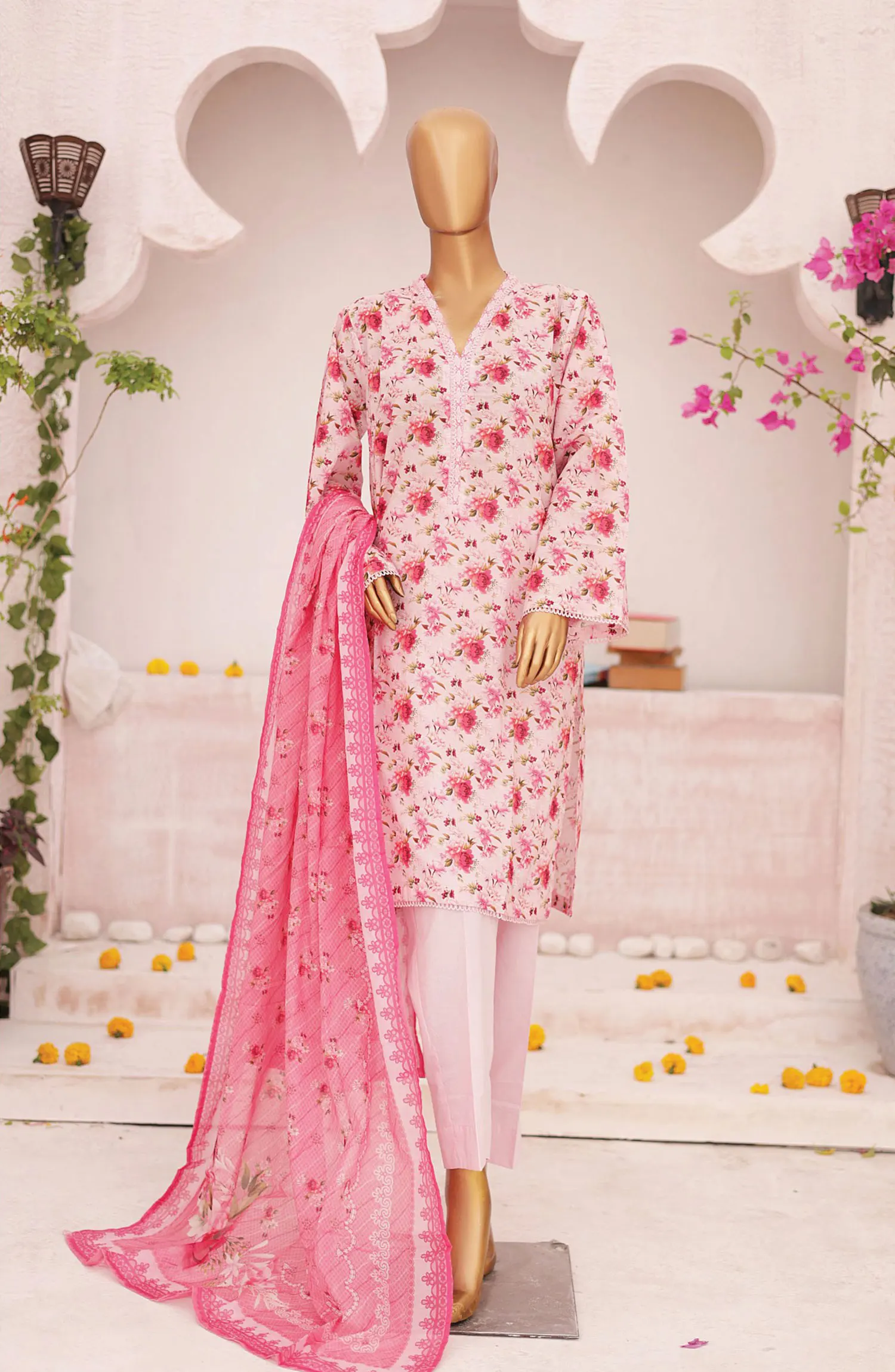 Bin Saeed Printed Lawn Collection 2024 - BSP D 08