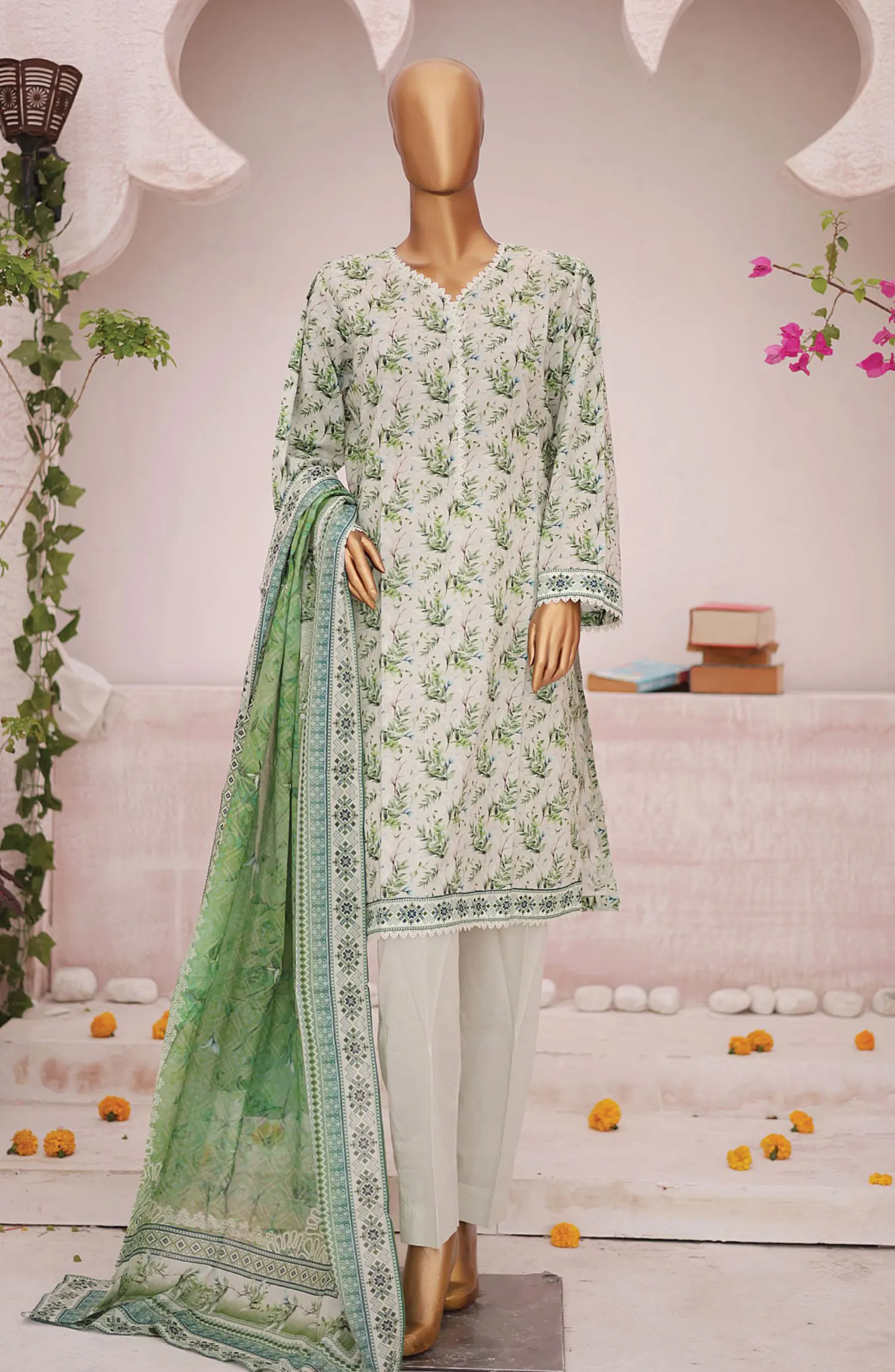 Bin Saeed Printed Lawn Collection 2024 - BSP D 14