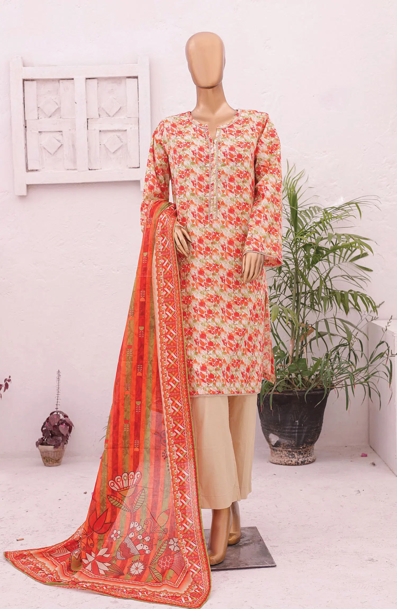 Bin Saeed Printed Lawn Collection 2024 - BSP D 18