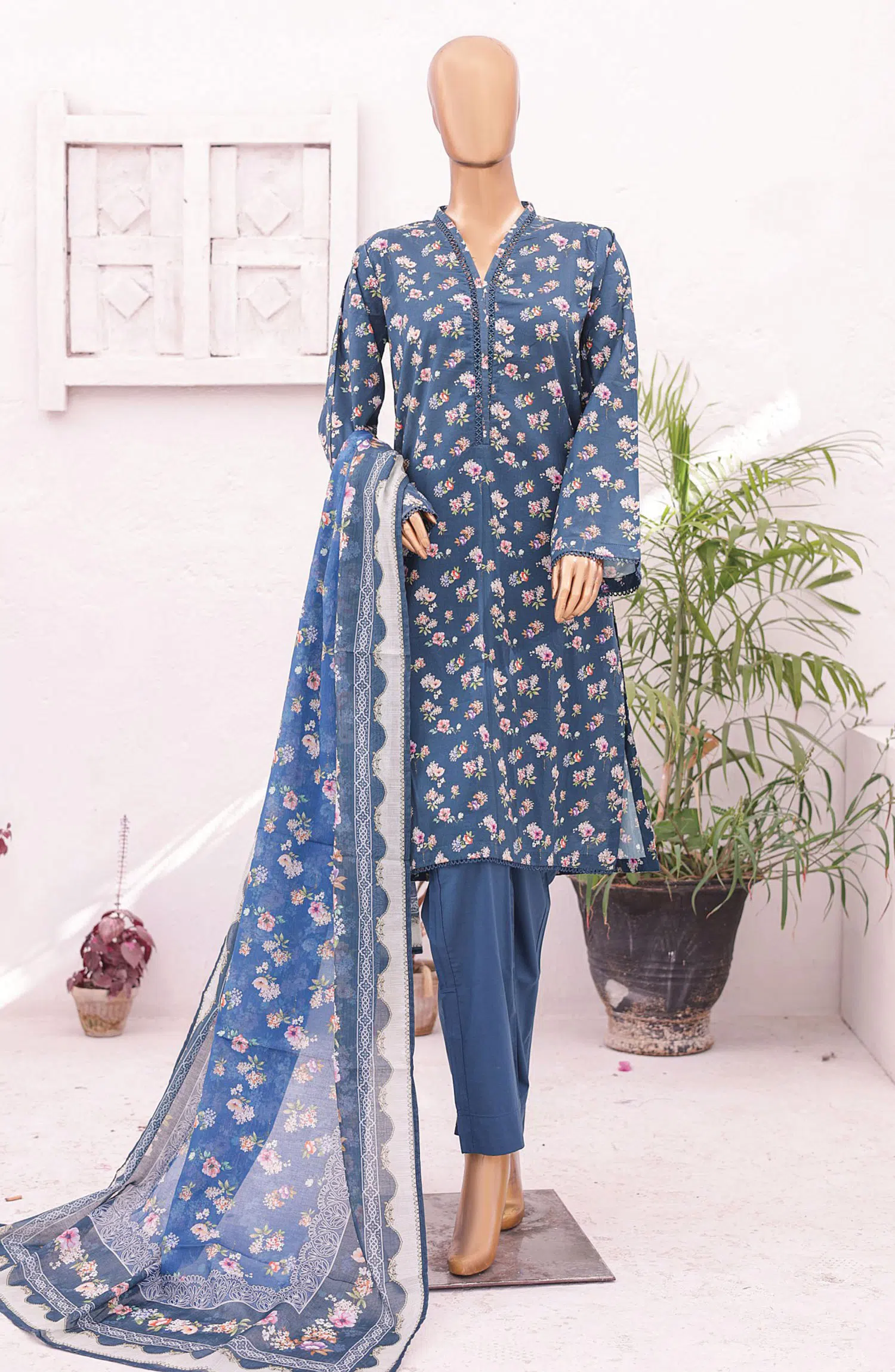 Bin Saeed Printed Lawn Collection 2024 - BSP D 19