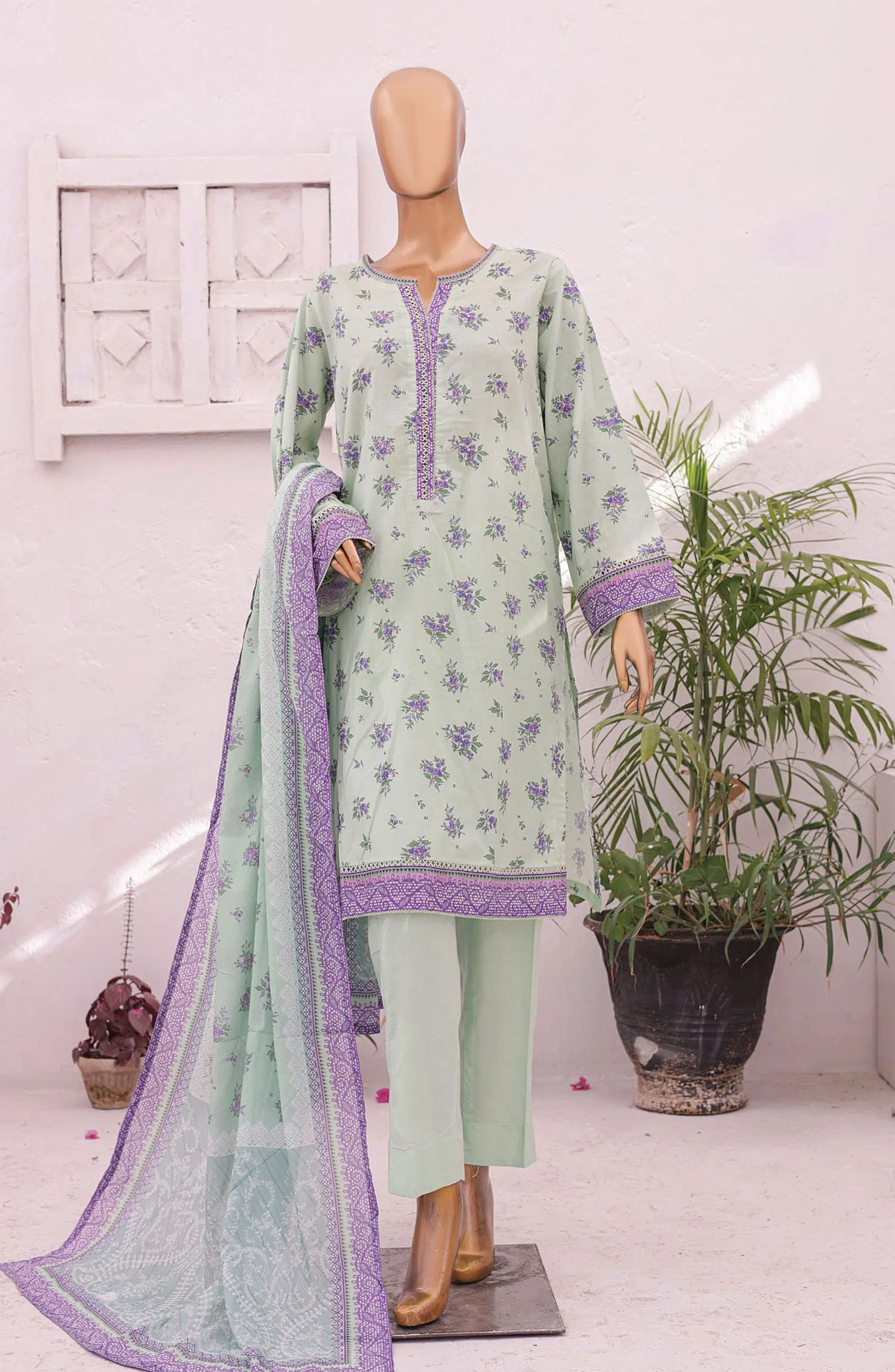 Bin Saeed Printed Lawn Collection 2024 - BSP D 21