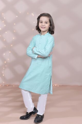 Exclusive Kids Kurta Pyjama Collection - K 11 Light Green 