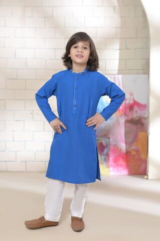 Exclusive Kids Kurta Pyjama Collection - K 18 Royal Blue