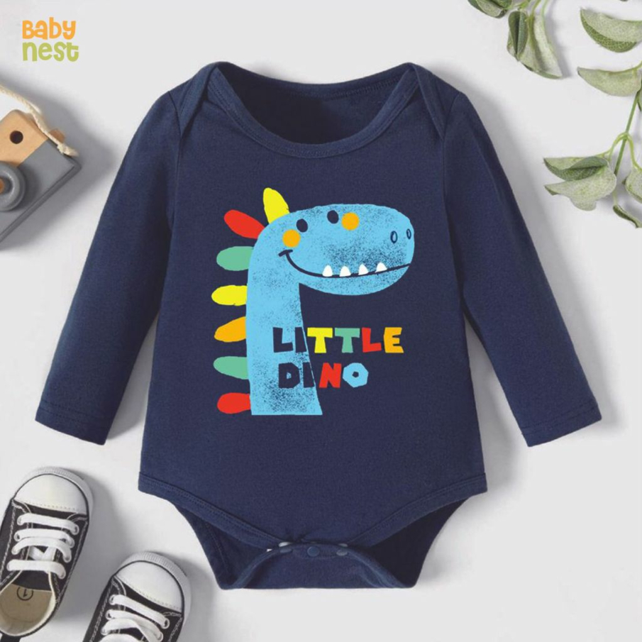 Little Dino – (Navy Blue) RBT 170 Full Sleeves Romper for Kids