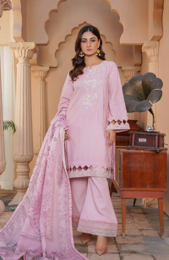 Thread & Weaves 3 PC - Embroidered Karandi Pret Collection RTWKR24107