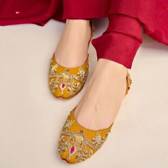 SHABNAM (MUSTARD) Dazzle By Sarah Khussa Collection