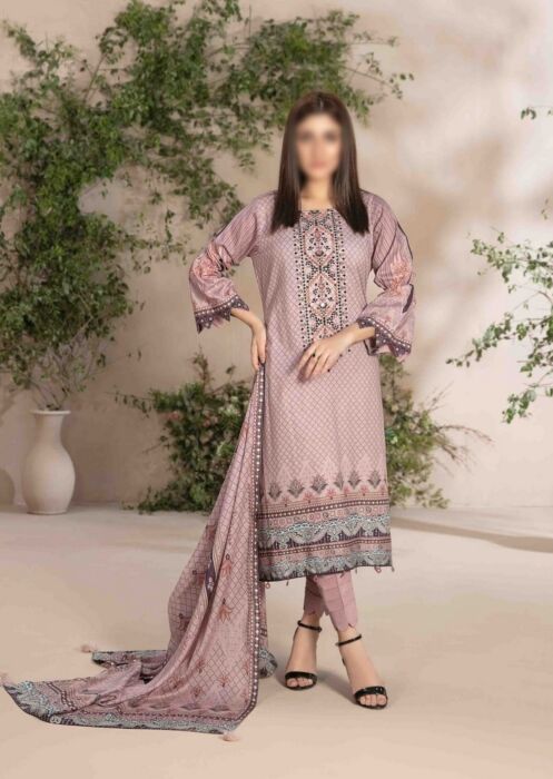 D 8541 ALYANA Embroidered Digital Printed Lawn Shirt - Lawn Dupatta Collection 2023